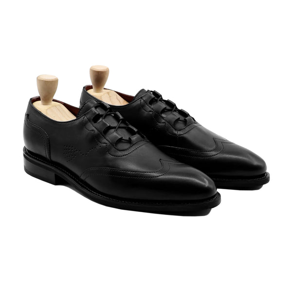 Londsome Gy - Men's Black Calf Leather Oxford Shoe