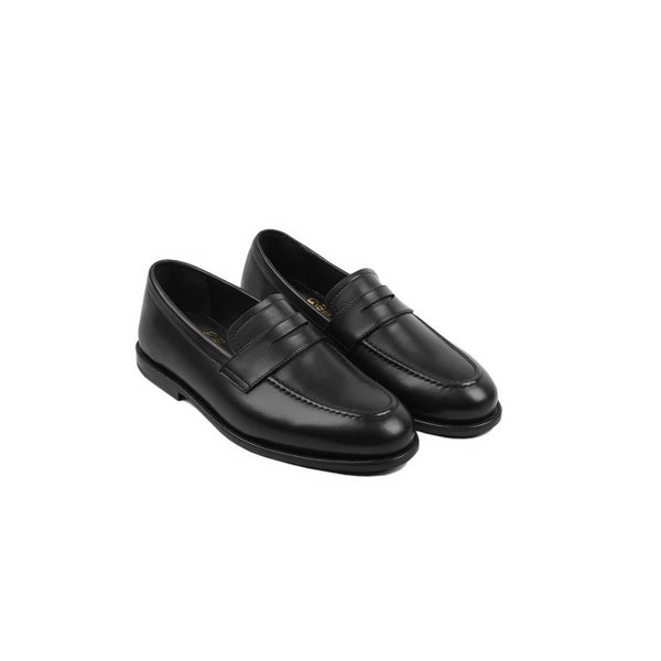 Quartz - Kid's Black Calf Leather Loafer (5-12 Years Old)