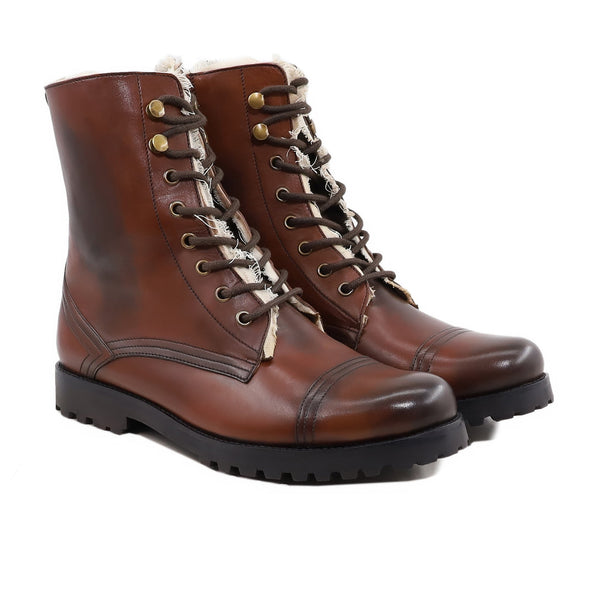 Tyrus - Men's Burnish Brown Calf Leather Boot