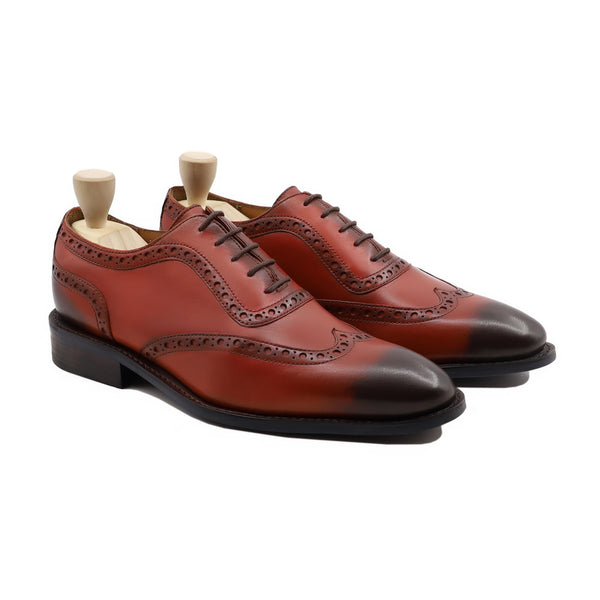 Shish Gy - Men's Tan Calf Leather Oxford Shoe