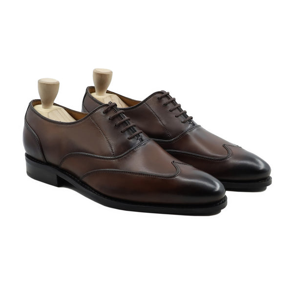 Dubnix Gy - Men's Dark Brown Calf Leather Oxford Shoe