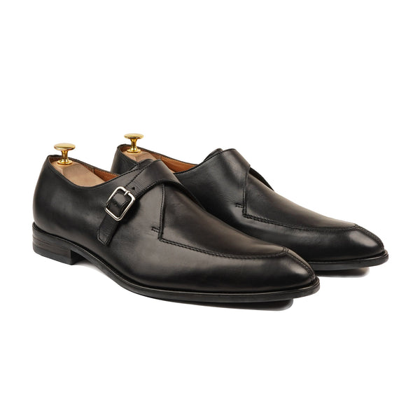 Tavistock - Men's Black Calf Leather Single Monkstrap Shoe