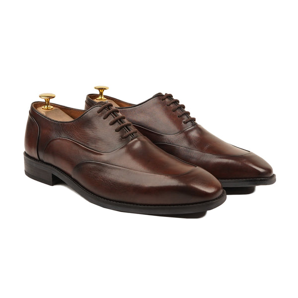 Kabe - Men's Brown Calf Leather Oxford Shoe