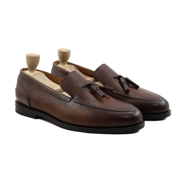 Tribov Gy - Men's Brown Patina Calf Leather Loafer