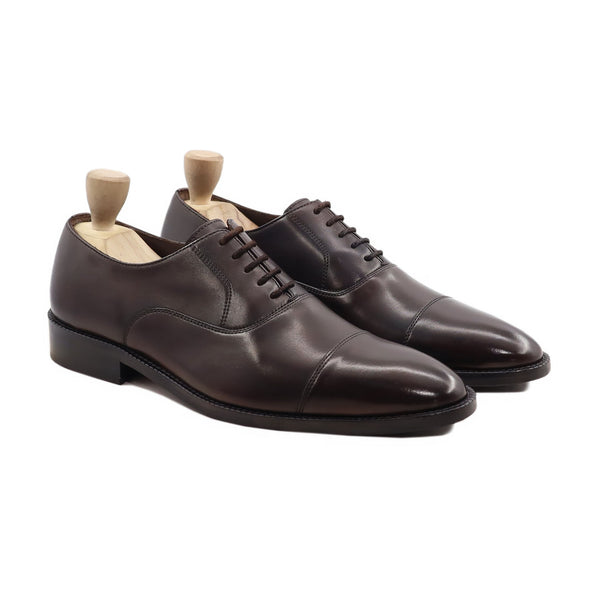 Zred - Men's Dark Brown Calf Leather Oxford Shoe