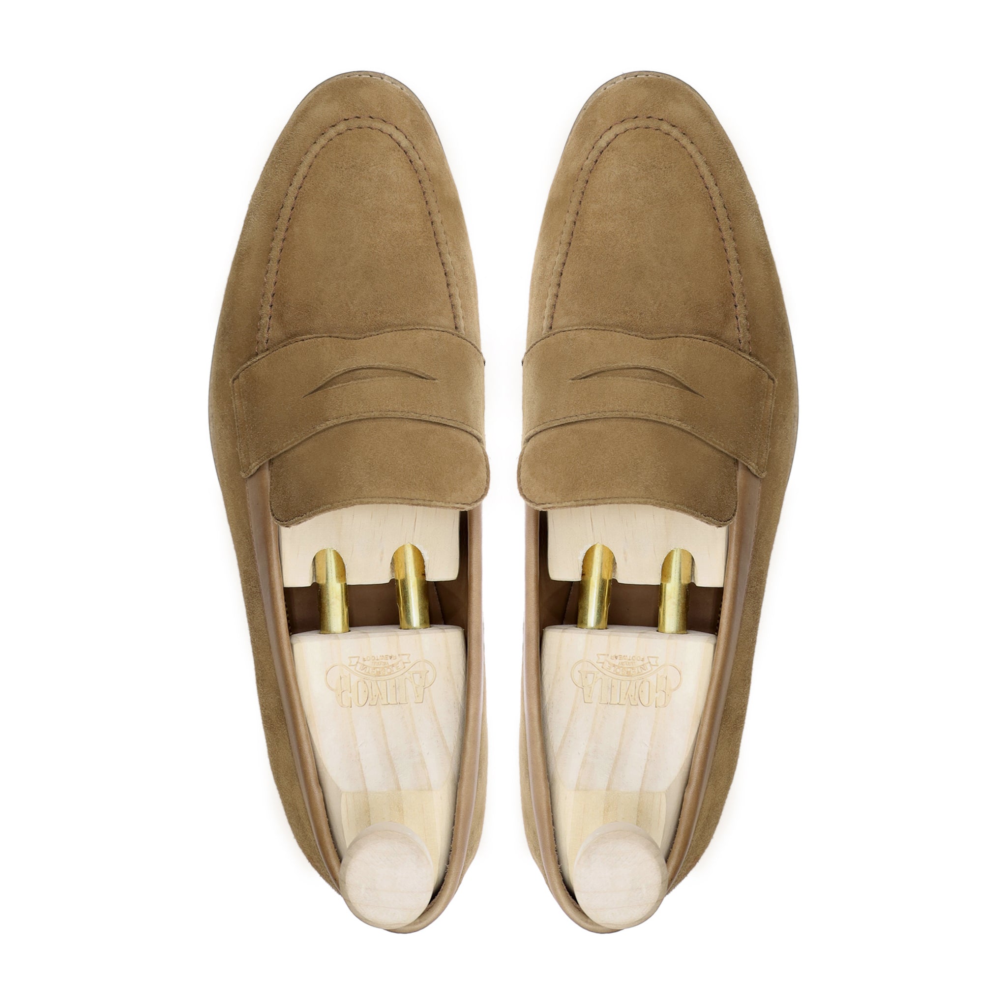 Lucas - Men's Camel Kid Suede Loafer