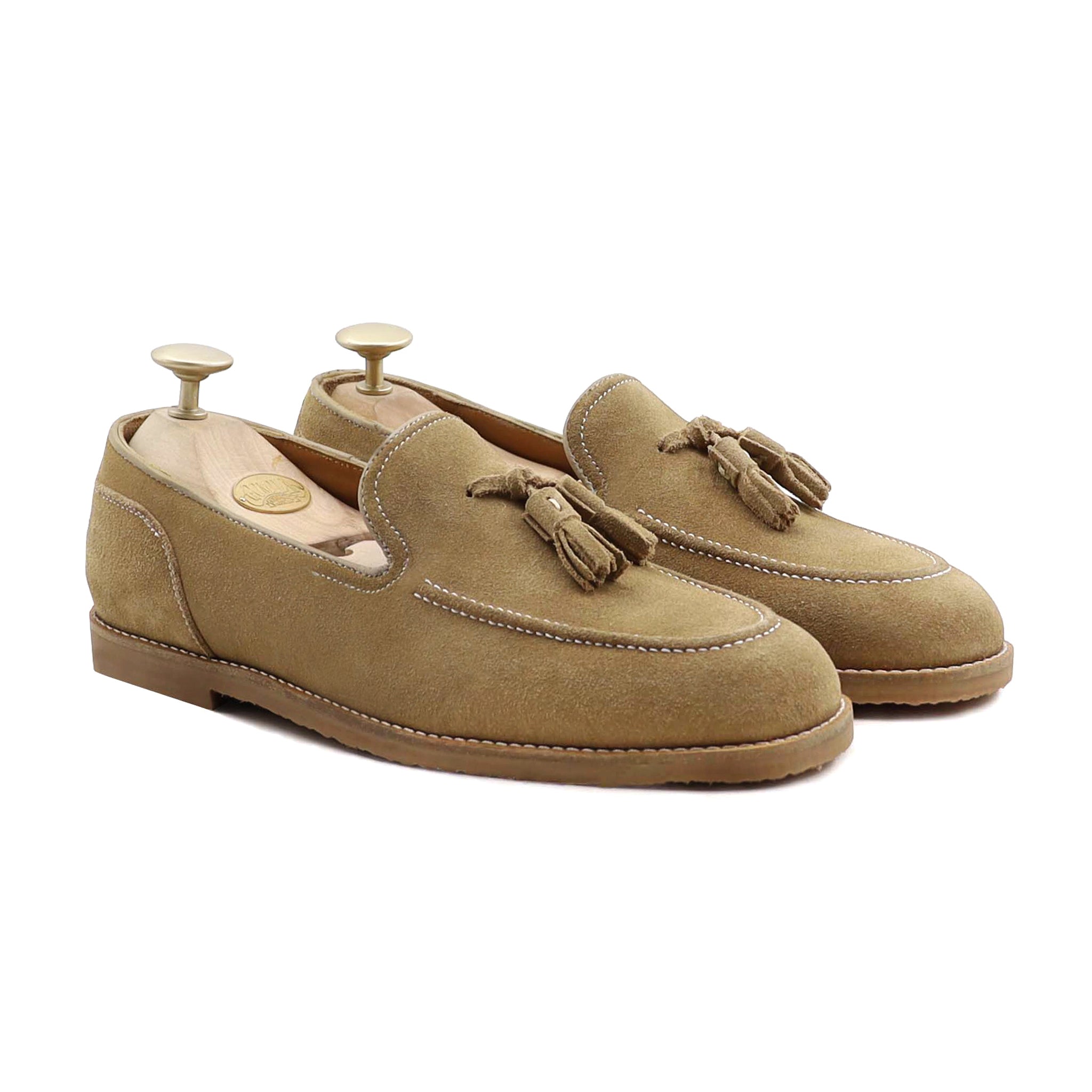 Palmer - Men's Camel Kid Suede Loafer