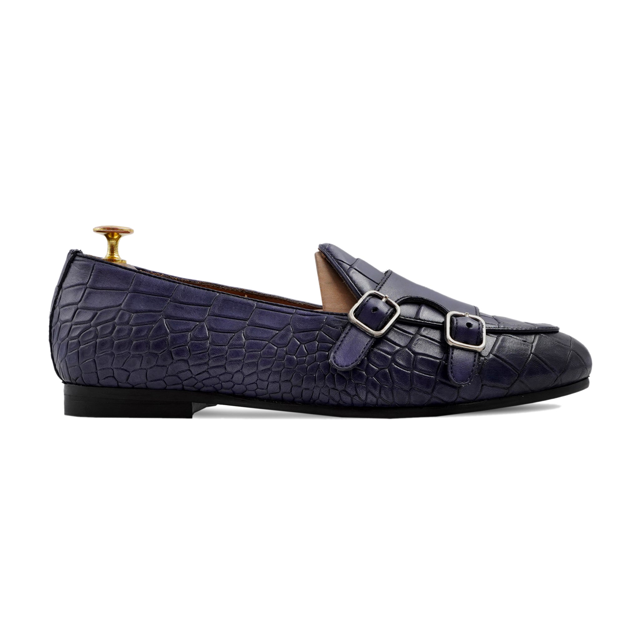 Baronia - Men's Blue Calf Leather Loafer