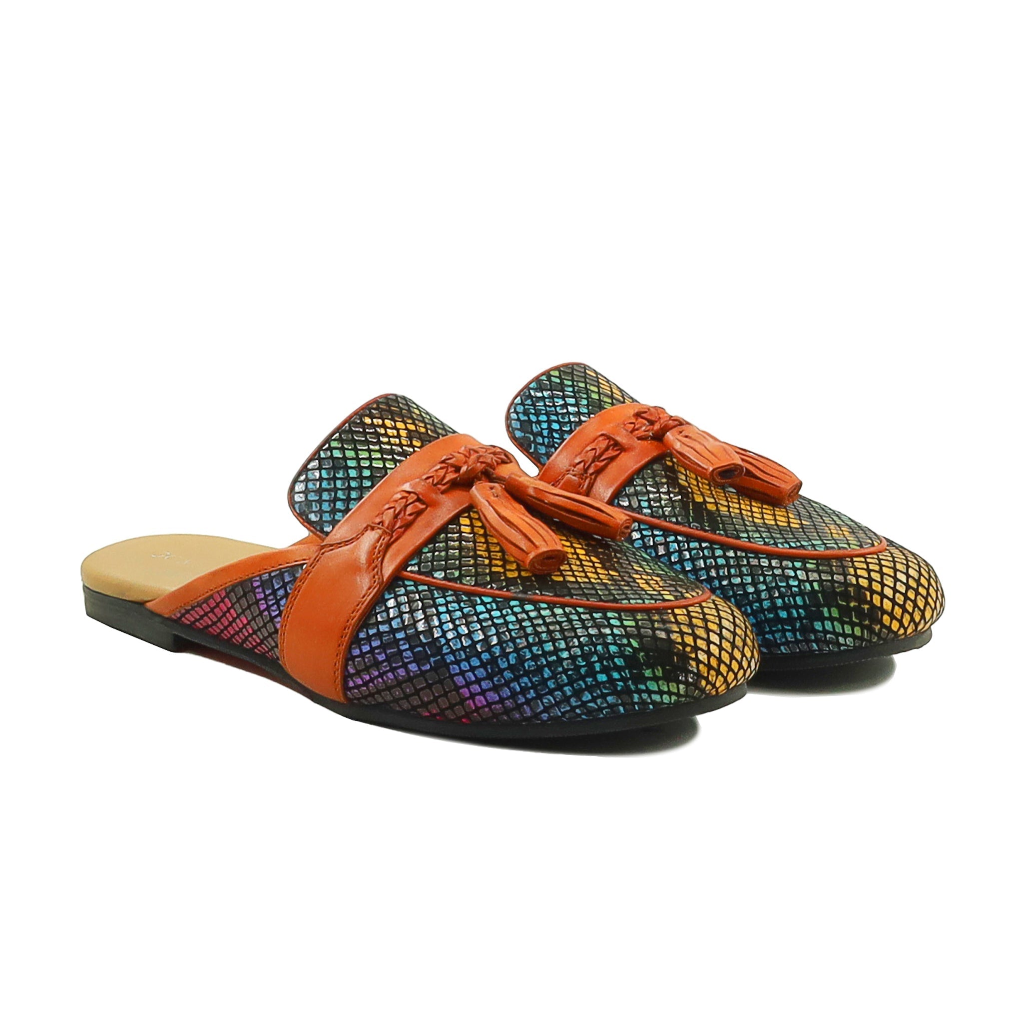 Heidi  - Women's Rainbow Printed Slipper