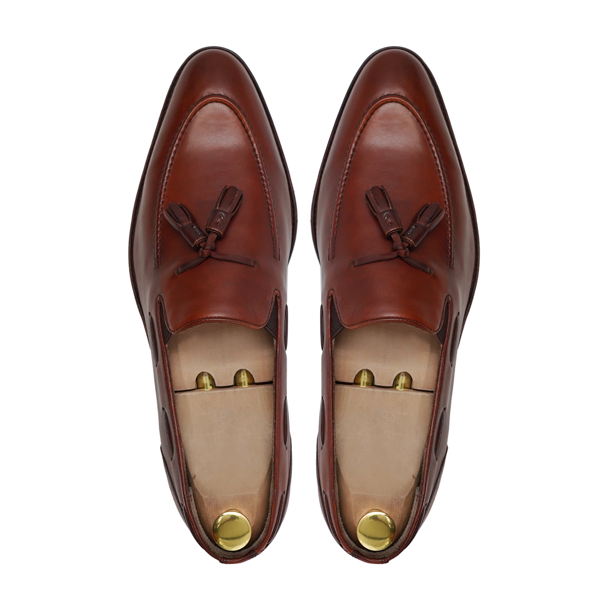 Alegria - Men's Reddish Brown Calf Leather Loafer