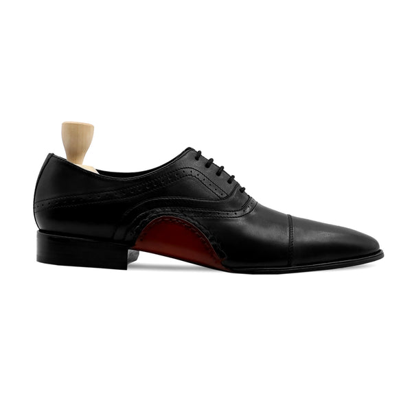 Svar - Men's Black Calf Leather Oxford Shoe