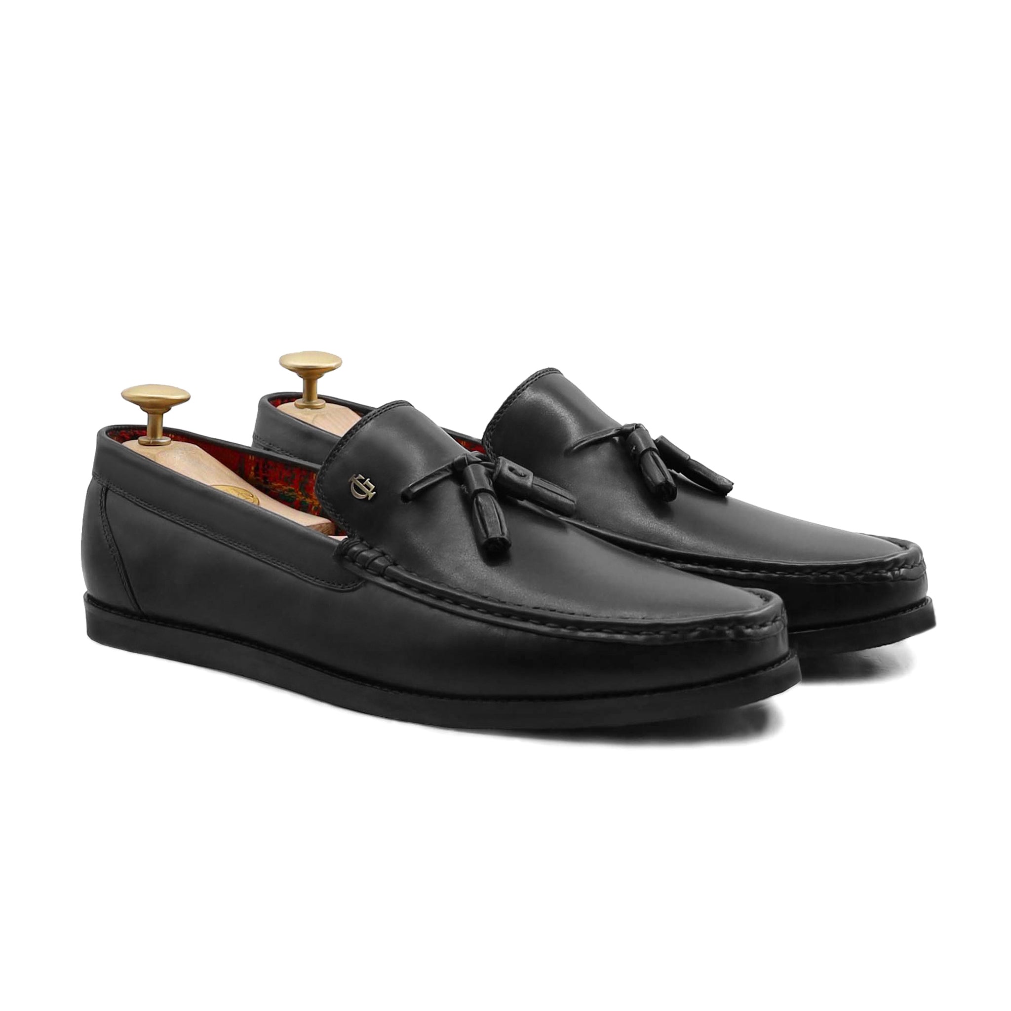 Acel - Men's Black Calf Leather Loafer