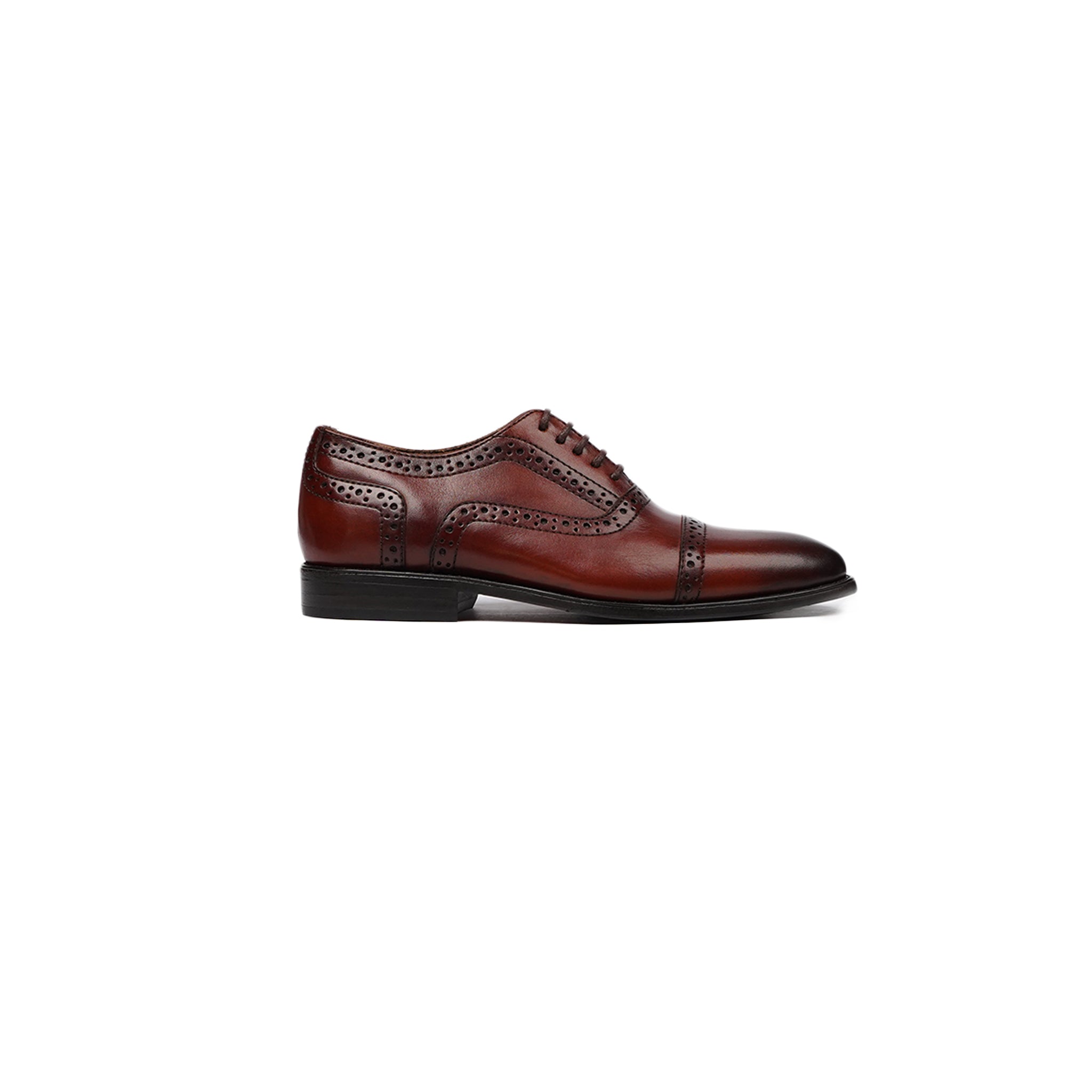 Coimbra - Kid's Burnish Oxblood Calf Leather Oxford Shoe (5-12 Years Old)