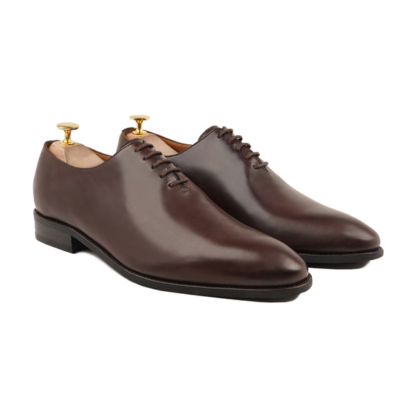 Aristocrat - Men's Dark Brown Calf Leather Wholecut Shoe