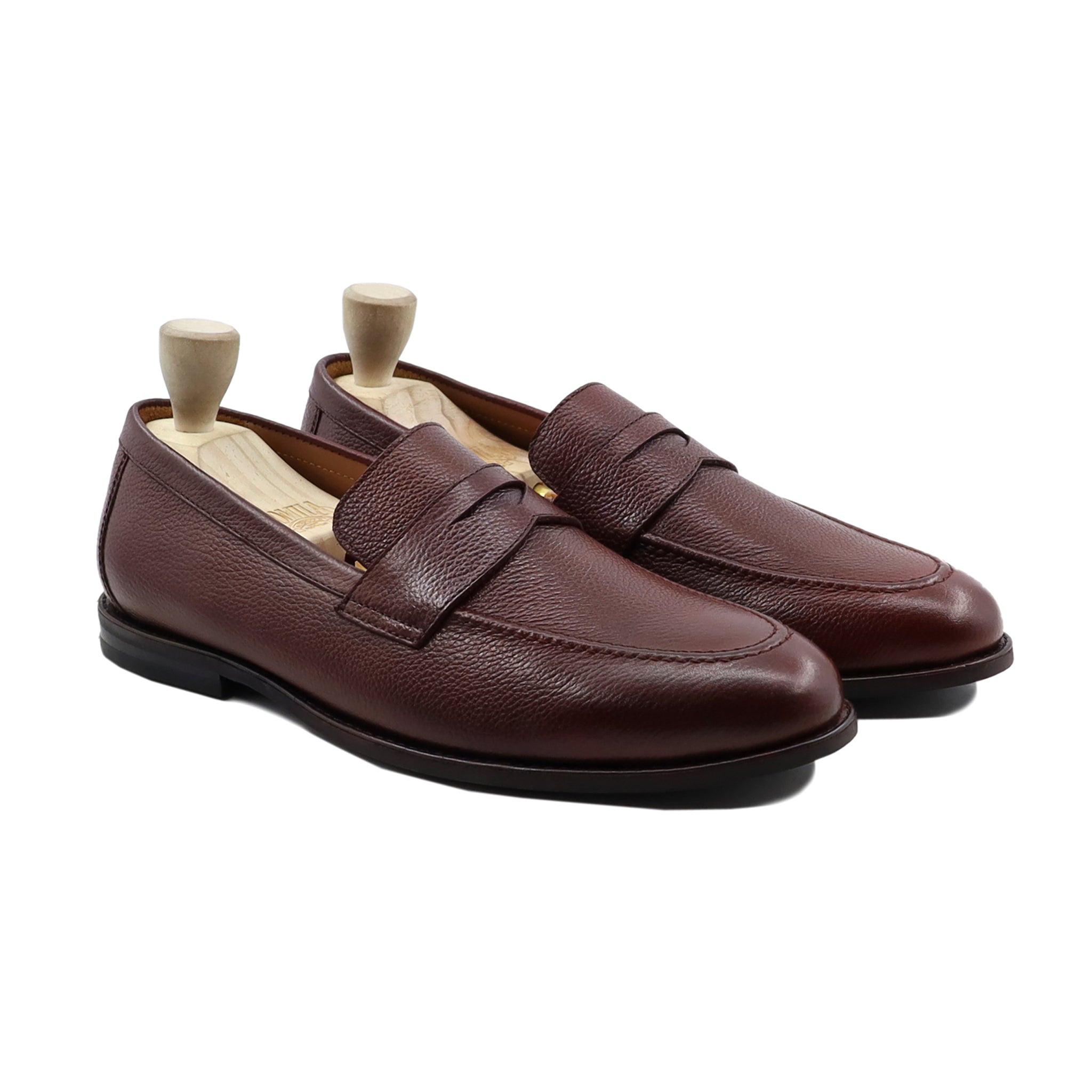 Barq - Men's Oxblood Pebble Grain Leather Loafer