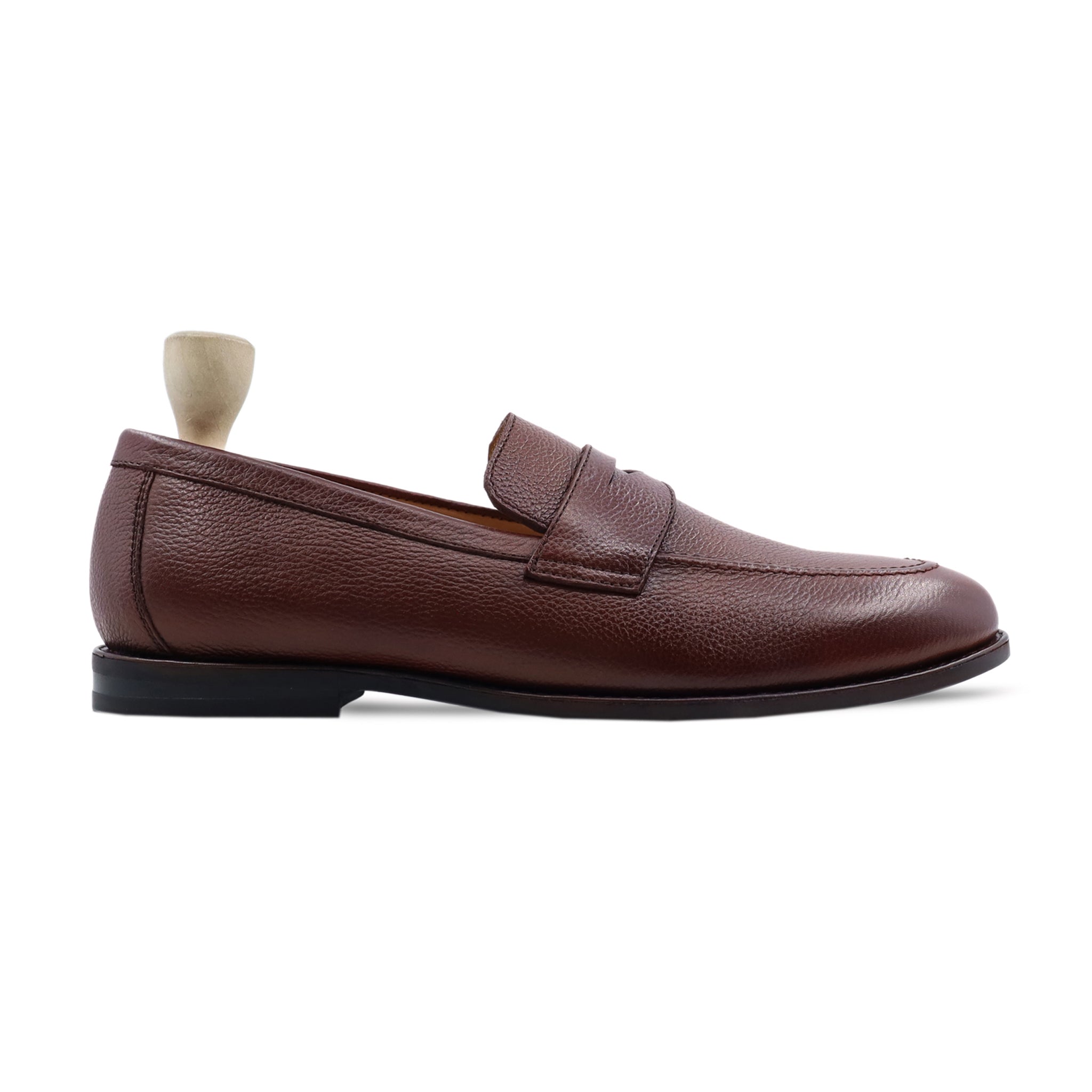 Barq - Men's Oxblood Pebble Grain Leather Loafer