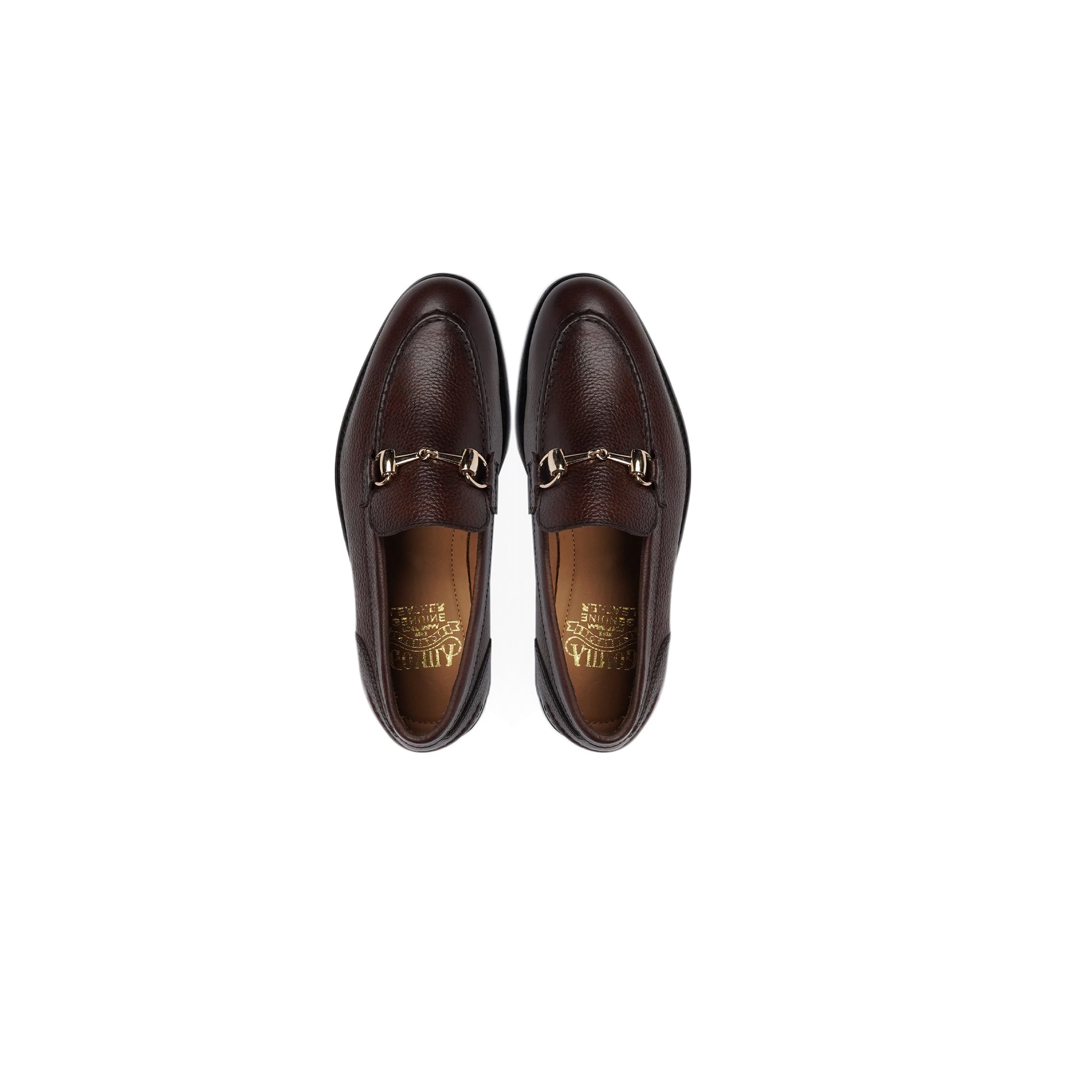 Amadora - Kid's Dark Brown Pebble Grain Loafer (5-12 Years Old)