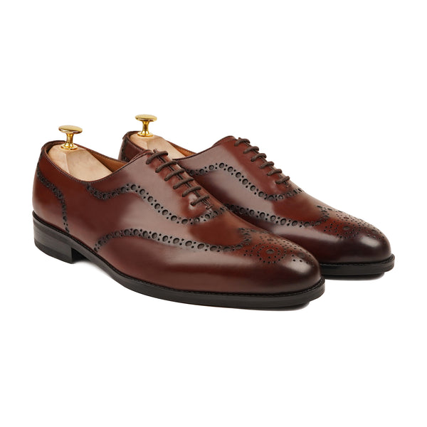 Bristol - Men's Reddish Brown Calf Leather Wholecut Shoe