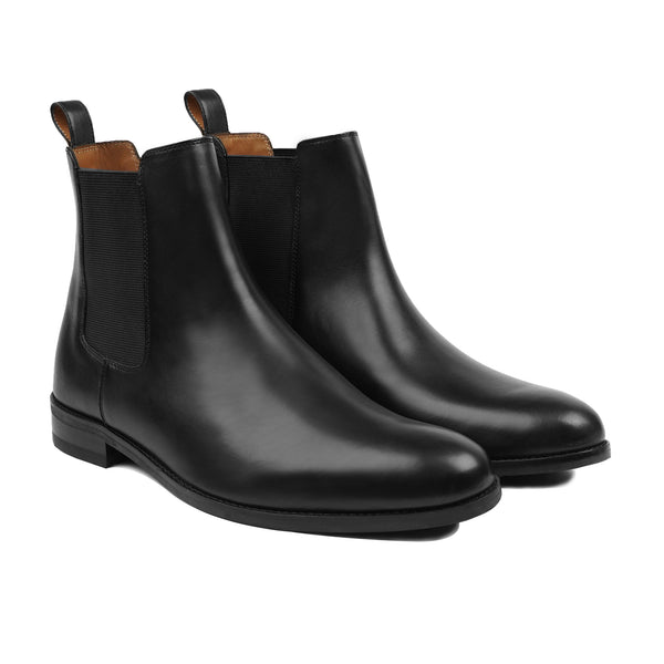 Chester - Men's Black Calf Leather Chelsea Boot