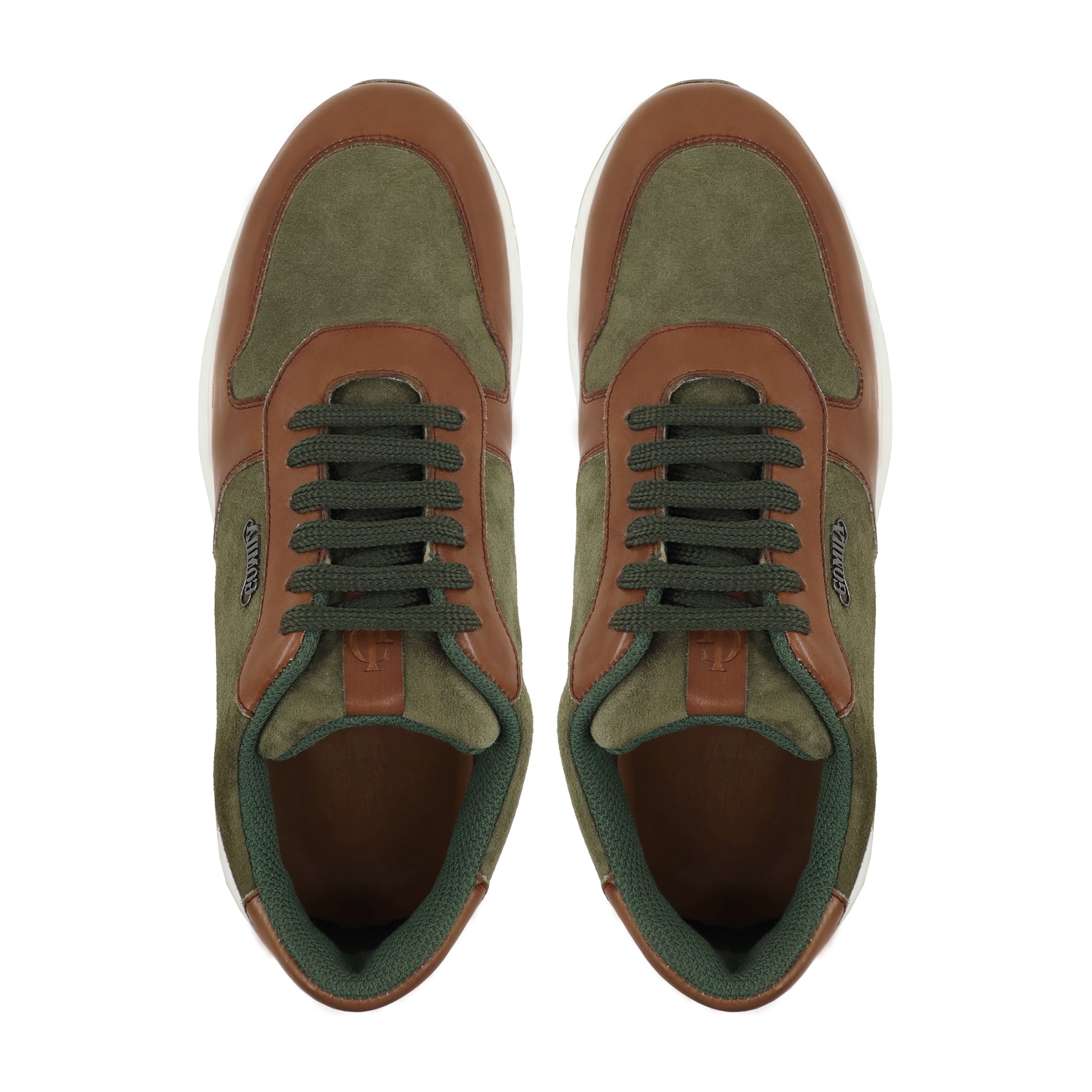 Estral - Men's Brown and Olive Green Sneaker