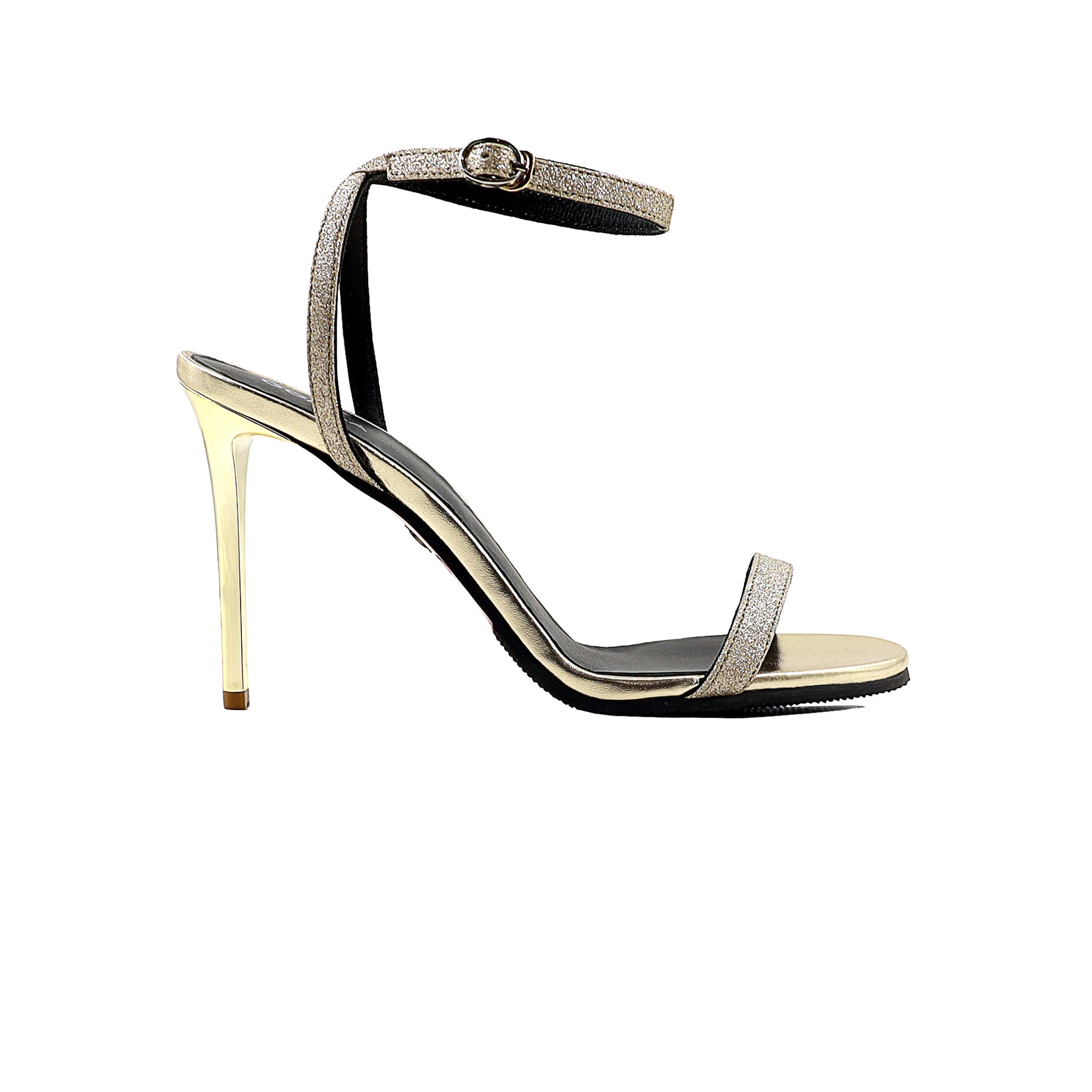 Emilia - Women's Golden Strapped Heels