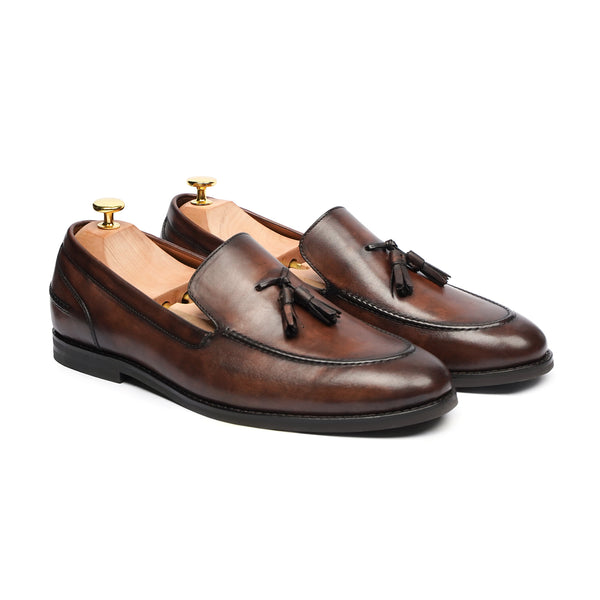 Cabana - Men's Brown Patina Calf Leather Loafer