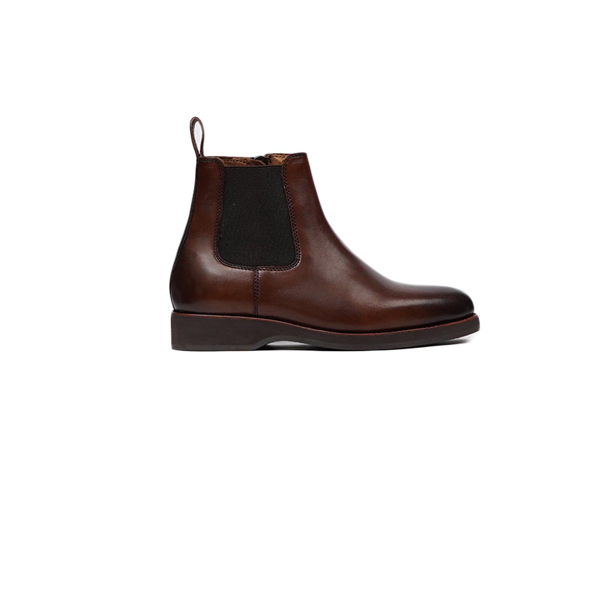 Faro - Kid's Burnished Brown Calf Leather Chelsea Boot (5-12 Years Old)