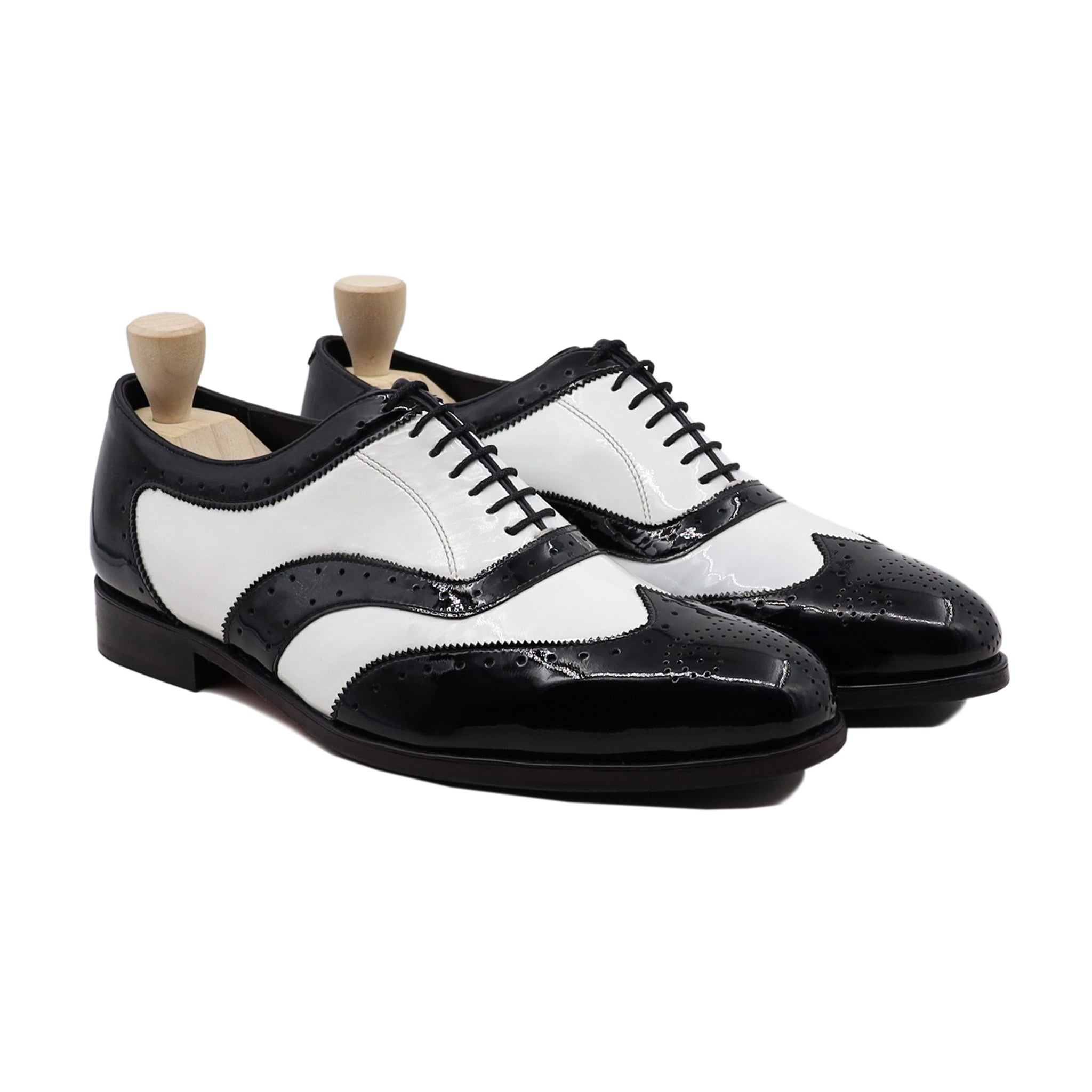 Alpha - Black And While Patent Oxford