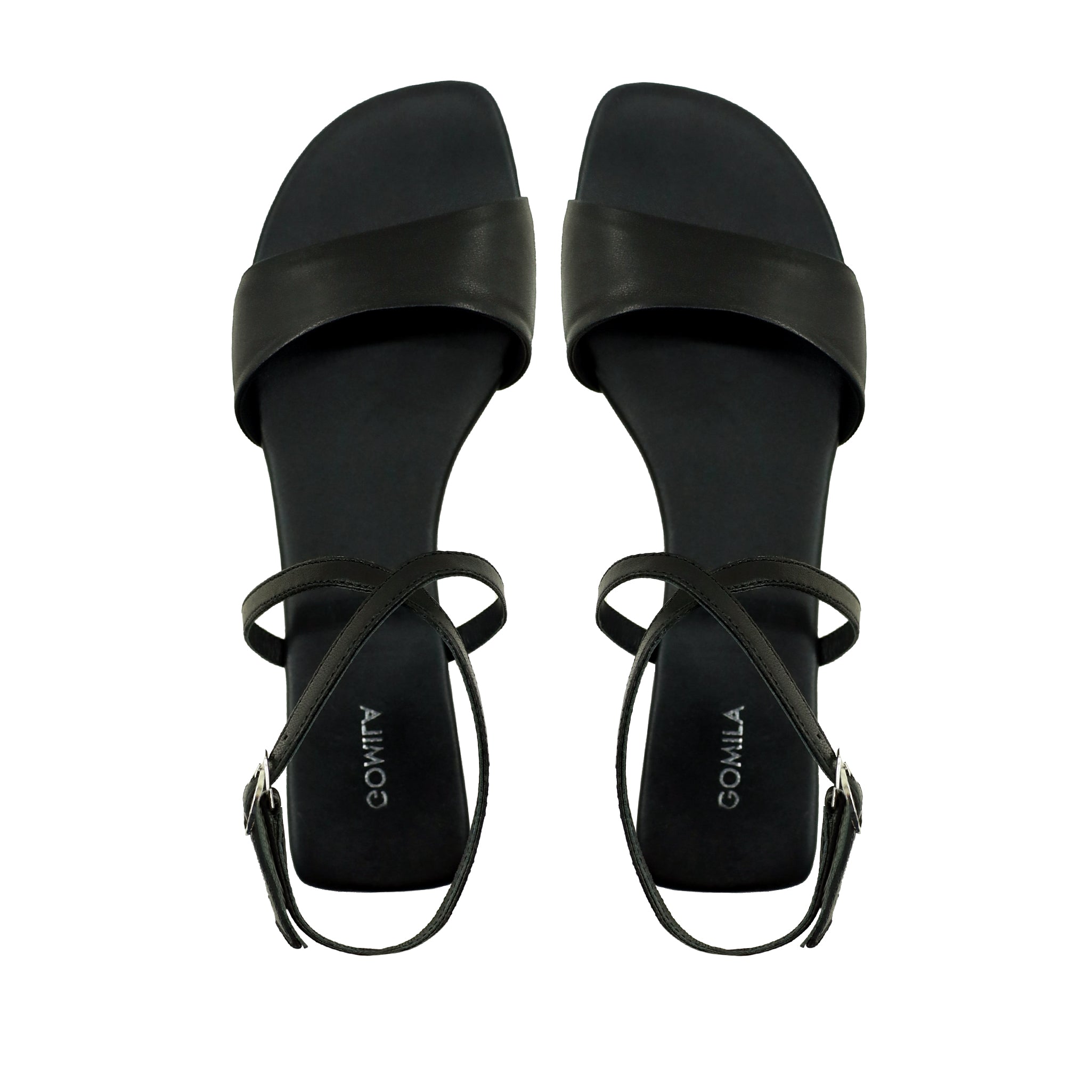 Annabelle - Women's Black Strapped Sandal