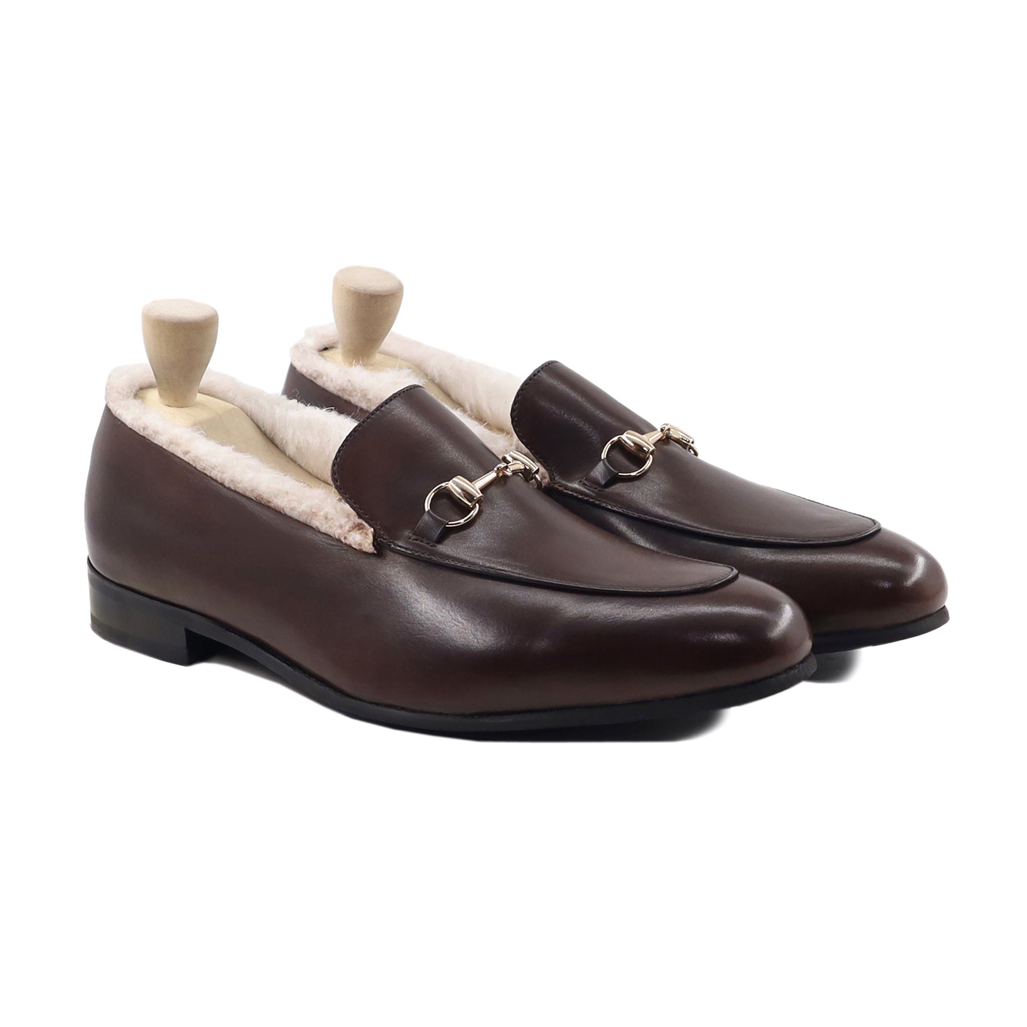 Berton - Men's Dark Brown Calf Leather Loafer