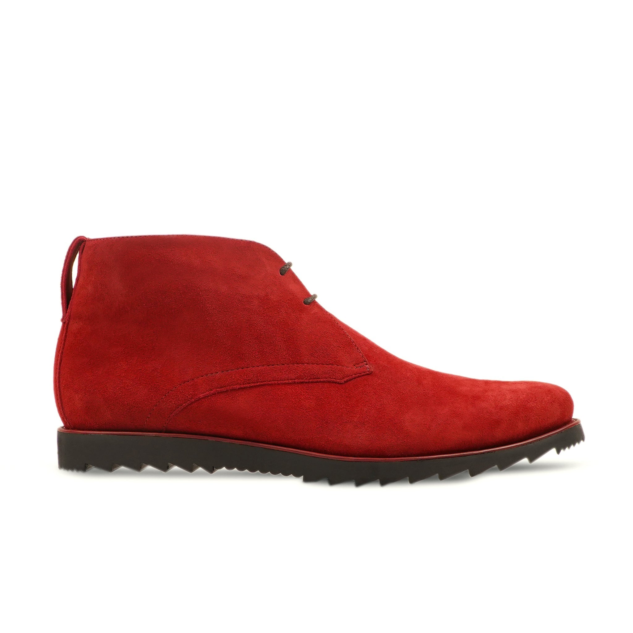 Ver - Men's Red Kid Suede Chukka Boot