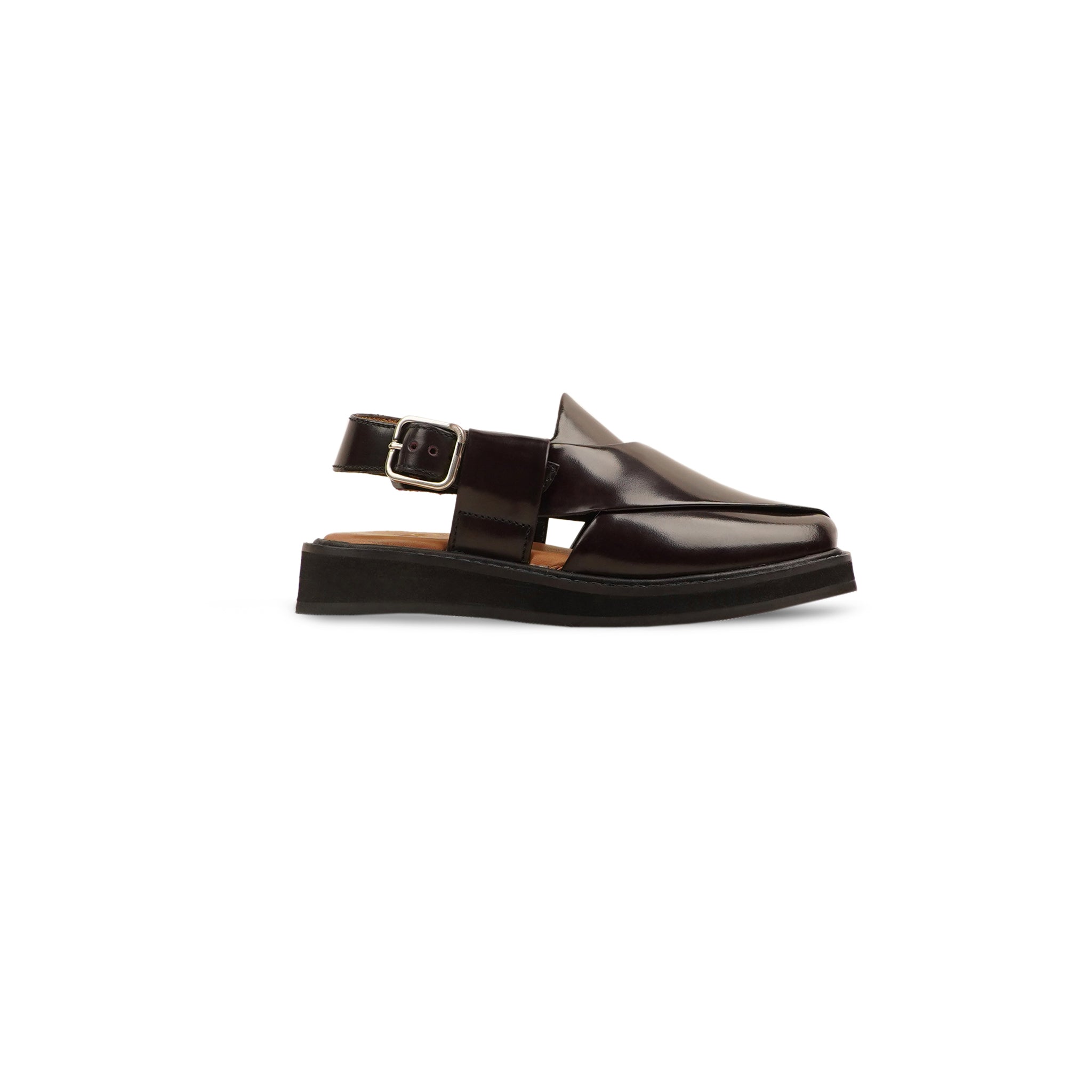 Estrella - Kid's Dark Brown Calf Leather Sandal (5-12 Years Old)