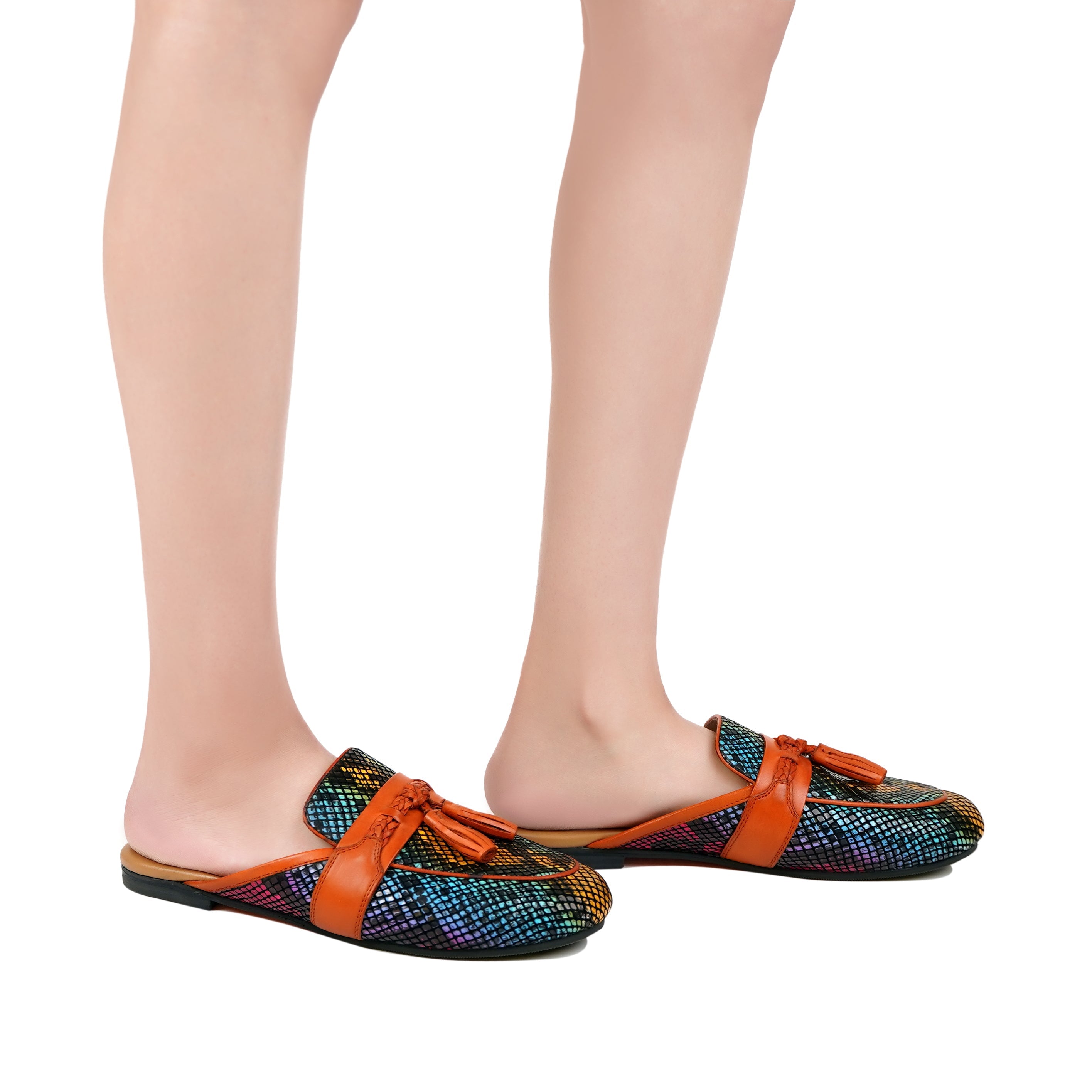 Heidi  - Women's Rainbow Printed Slipper