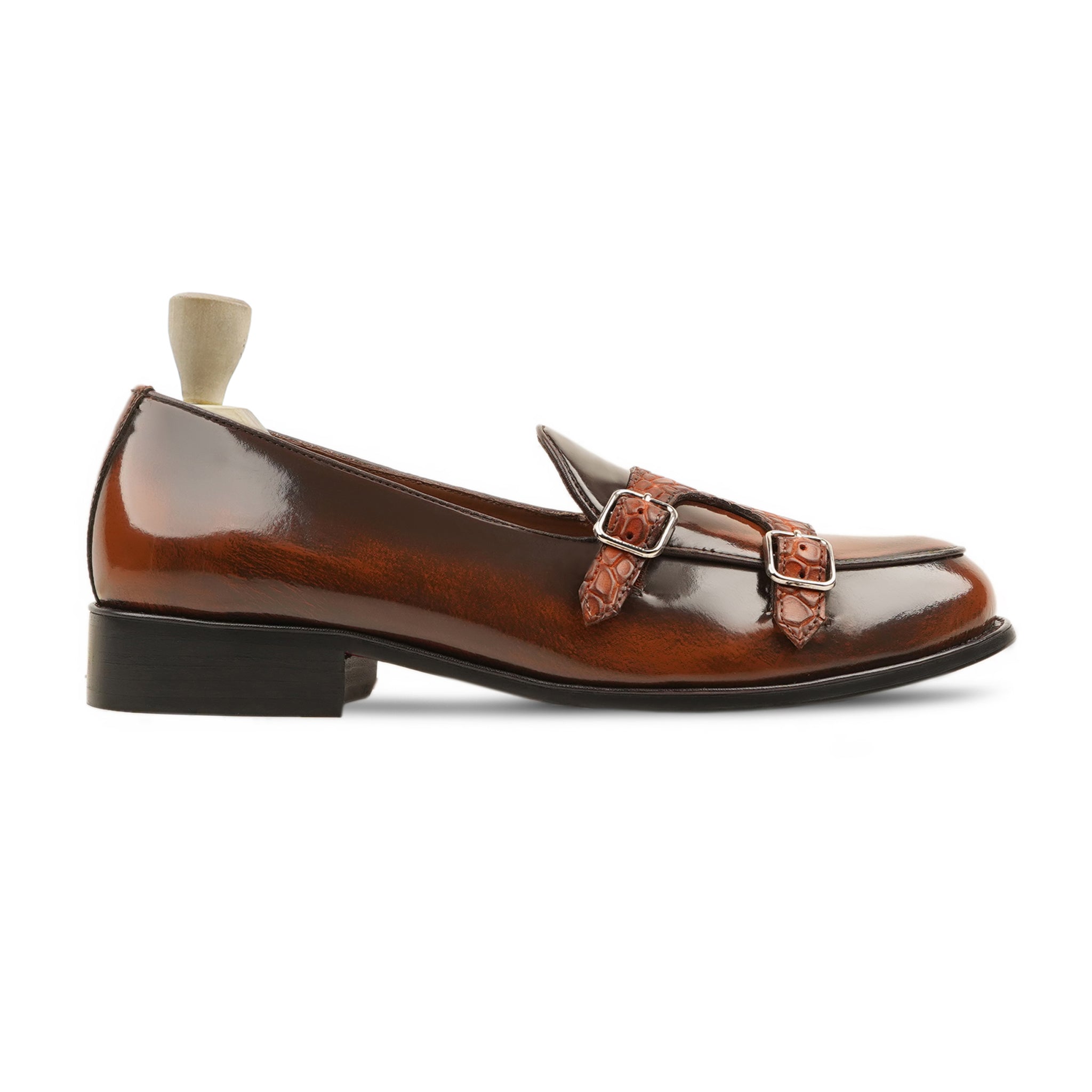 Randers - Men's Burnish Tan Box Leather High Shine Loafer