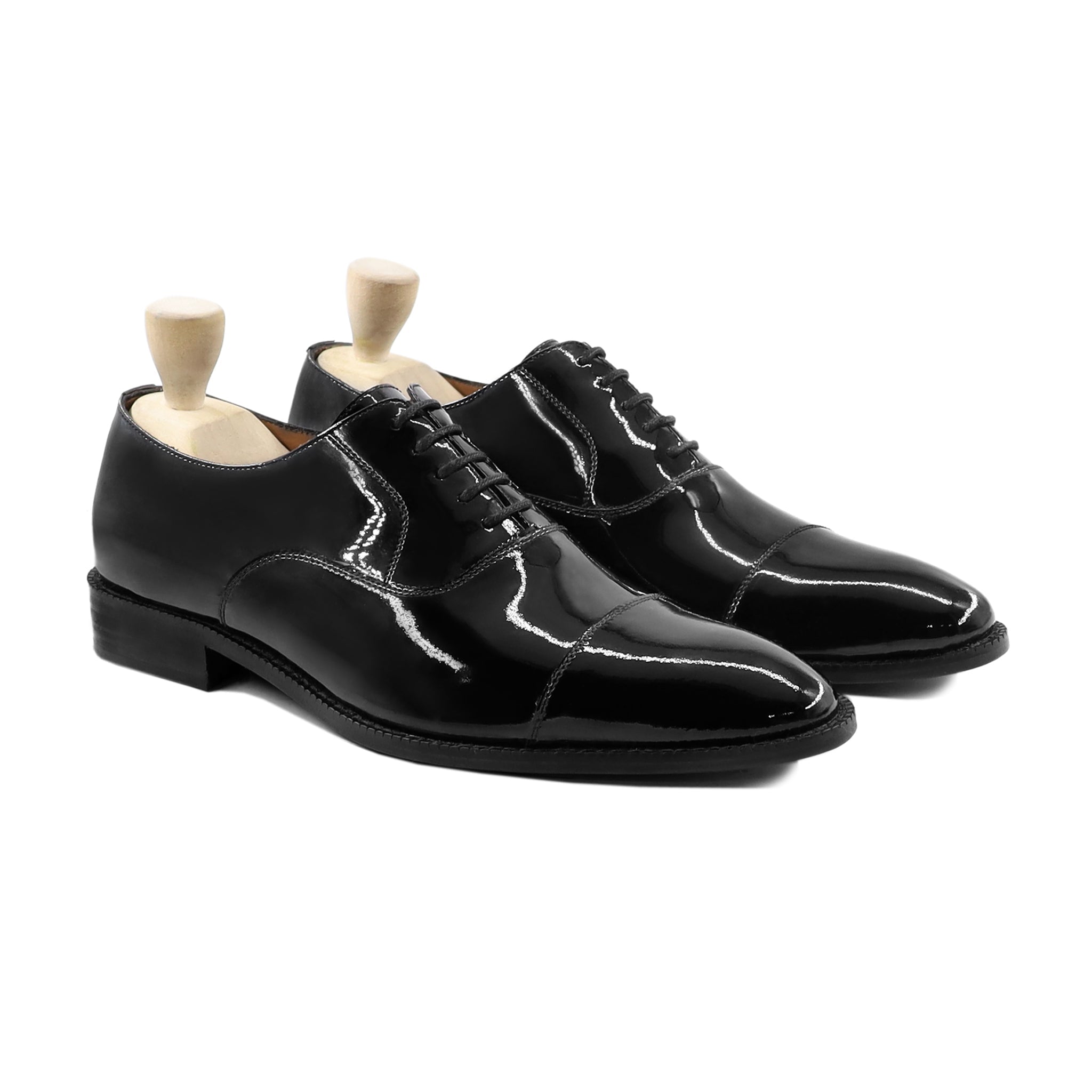 Horace - Men's Black Patent Leather Oxford Shoe