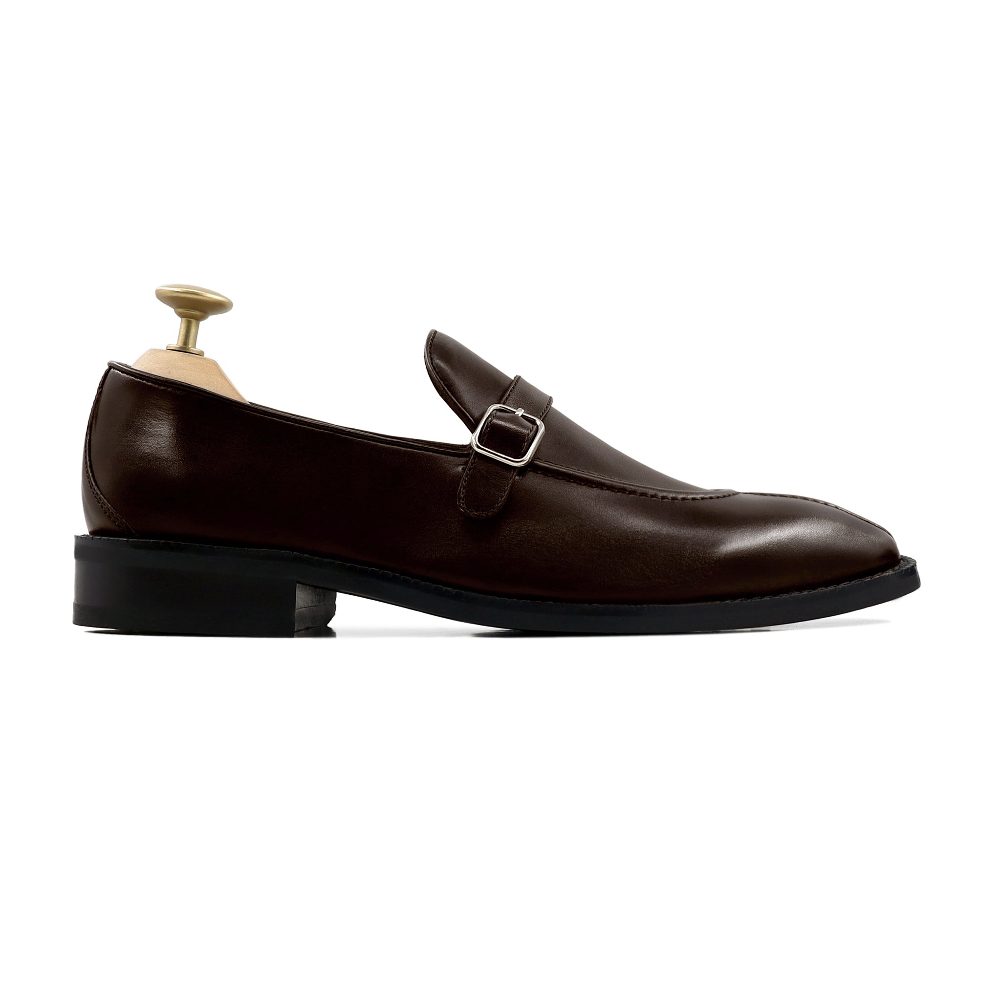 Barroz - Men's Dark Brown Calf Leather Loafer Shoe