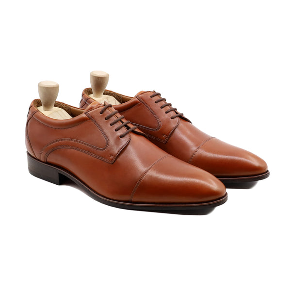 Omaha - Men's Tan Brown Calf Leather Derby Shoe