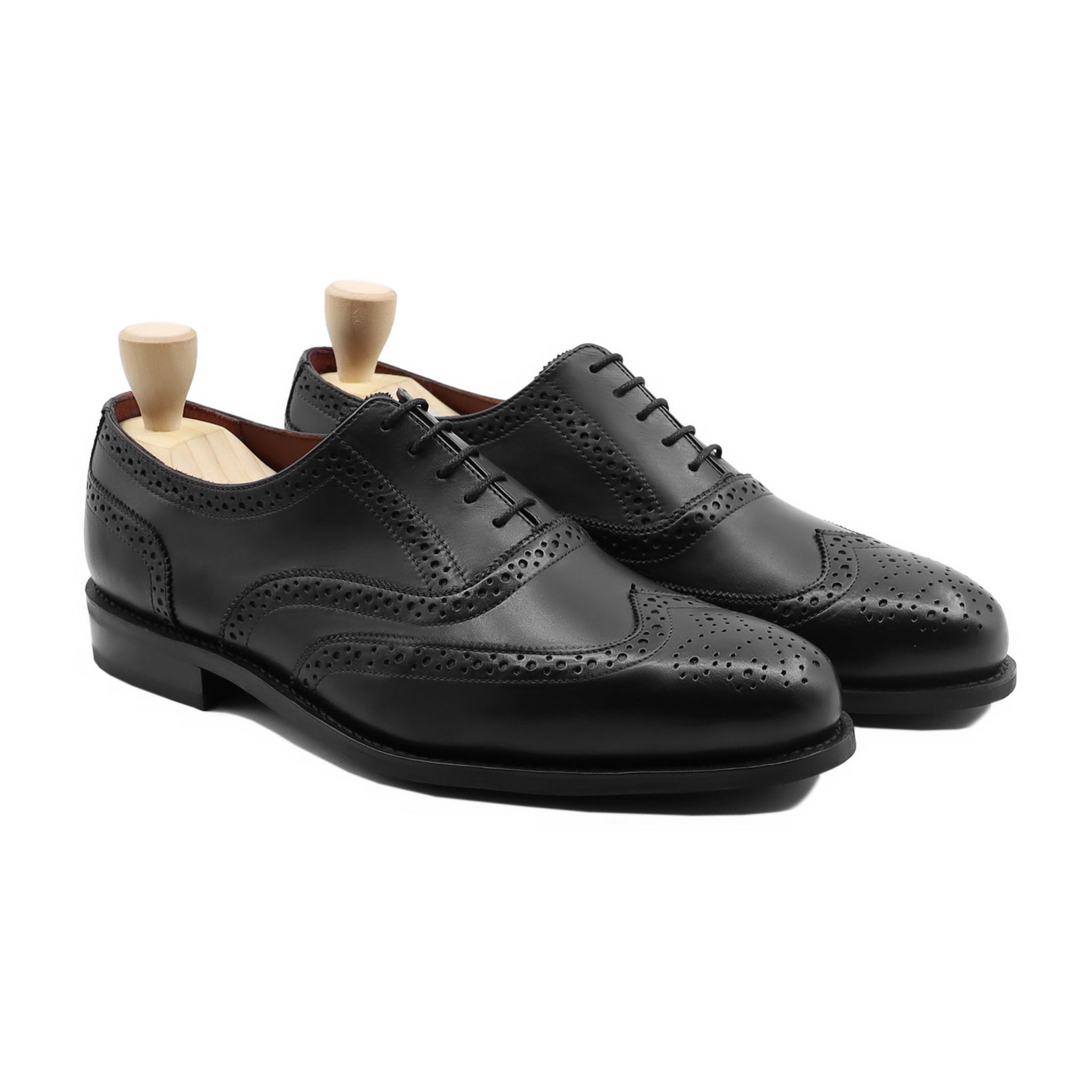 Seyles - Men's Black Calf Leather Oxford Shoe