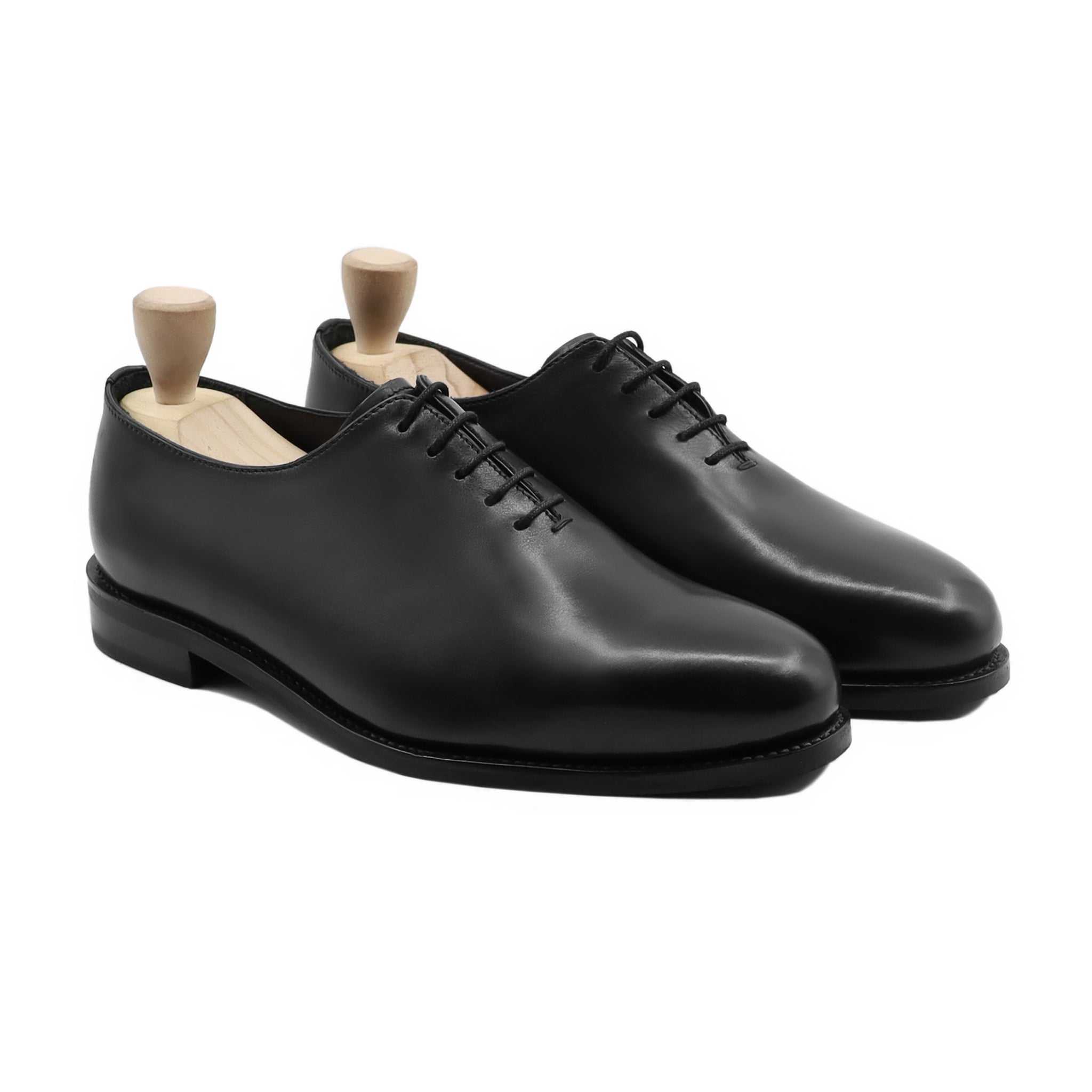 Steffan - Men's Black Calf Leather Wholecut Shoe