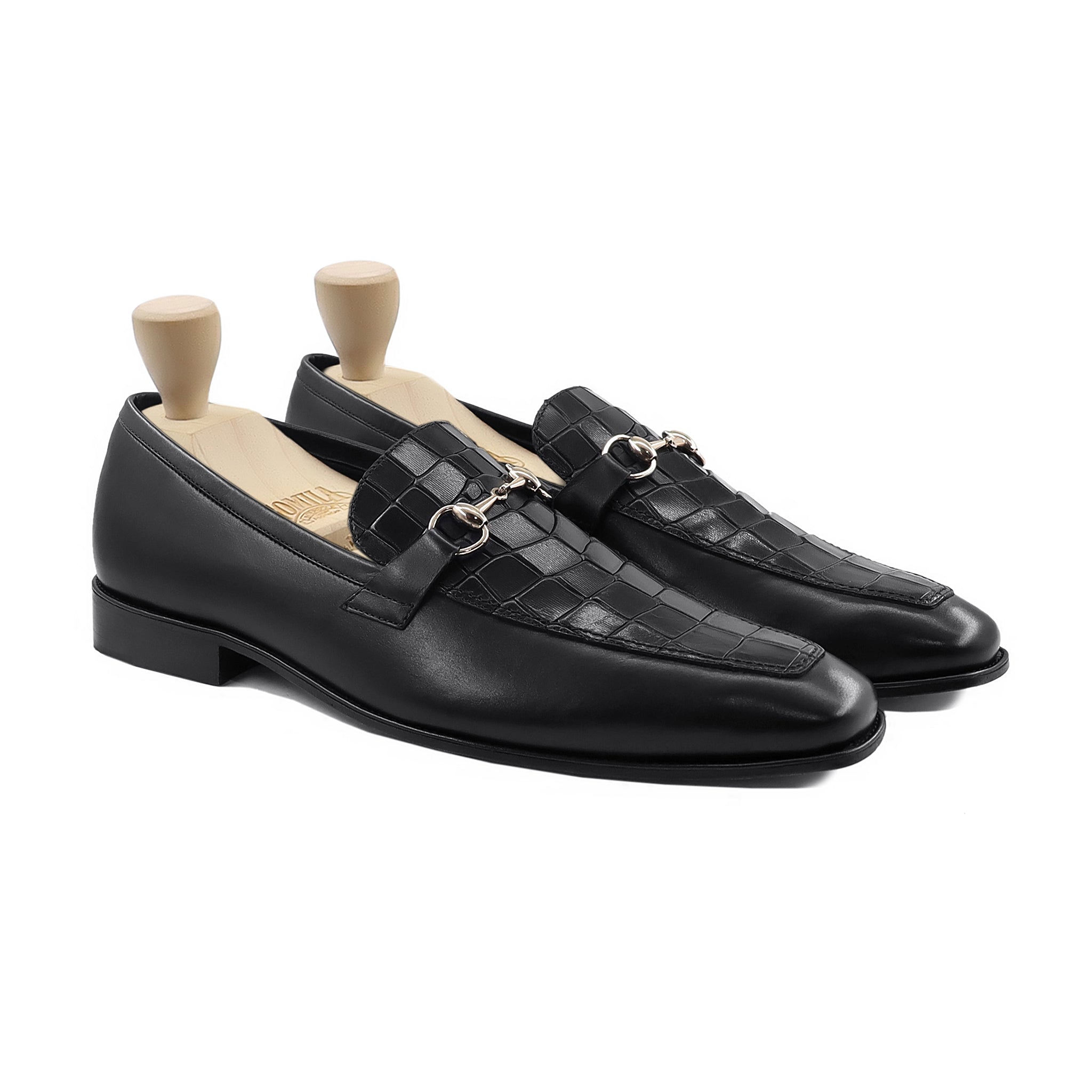 Astro - Men's Black Calf Leather Loafer