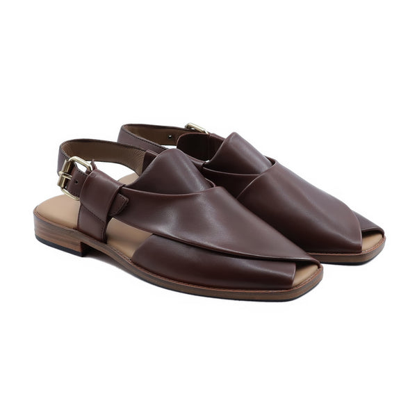 Apia - Men's Dark Brown Calf Leather Sandal