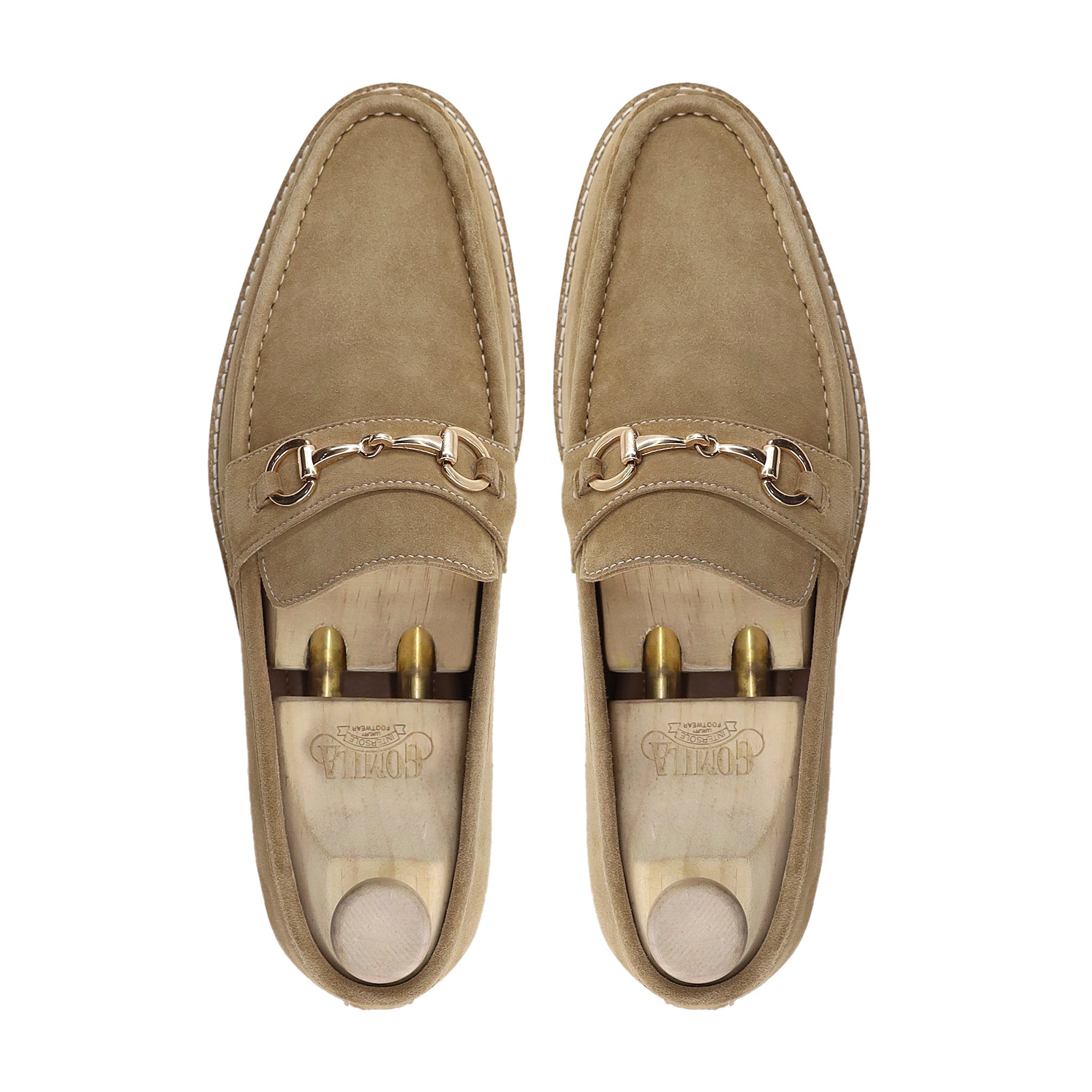 Huston - Men's Camel Kid Suede Loafer