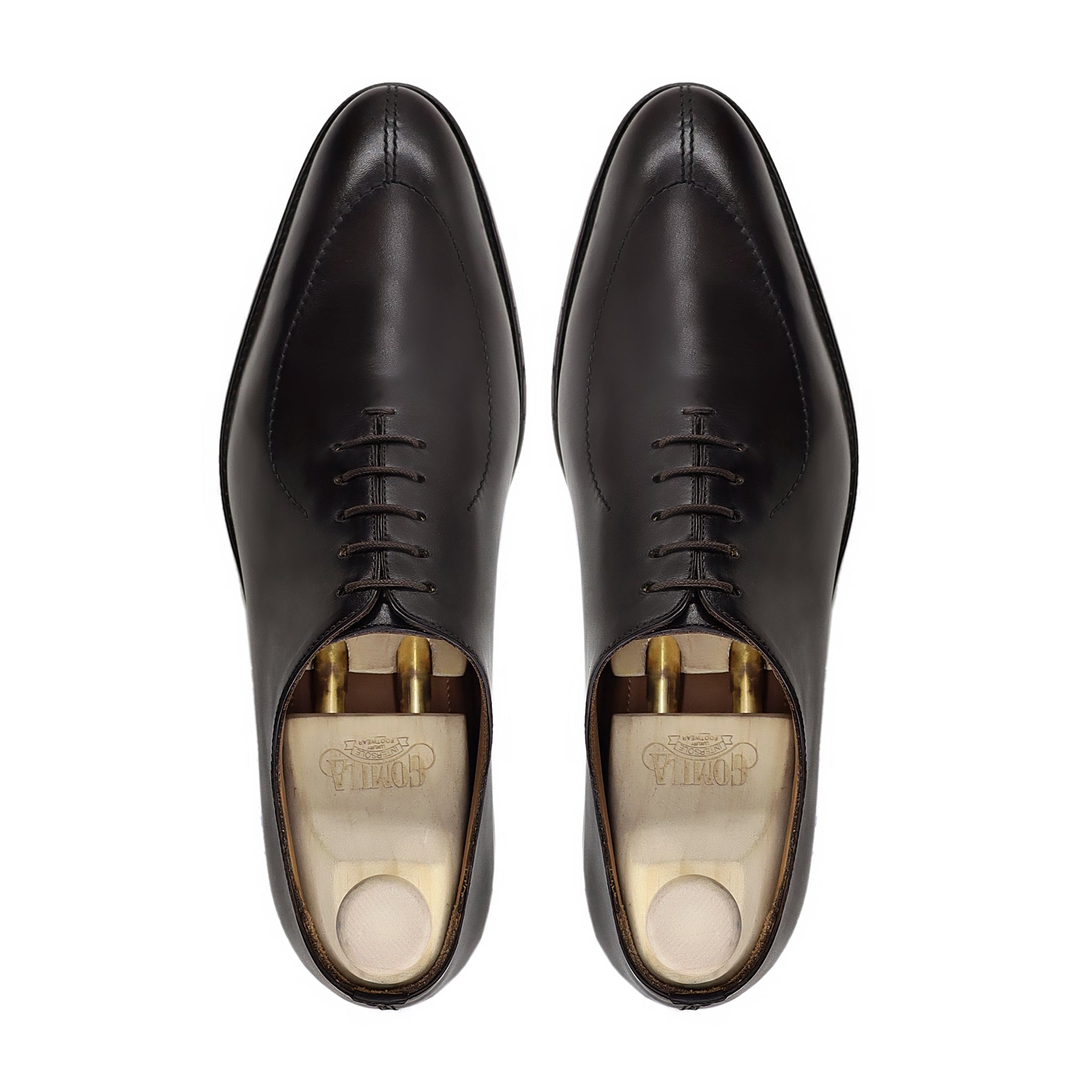 Dahlia - Men's Dark Brown Calf Leather Wholecut Shoe