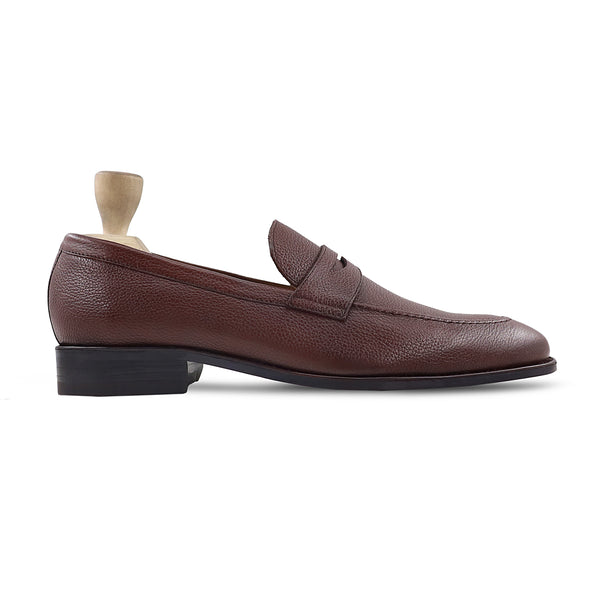 Campania - Men's Oxblood Pebble Grain Leather Loafer