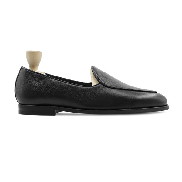 Sabaq - Men's Black Pebble Grain Leather Loafer