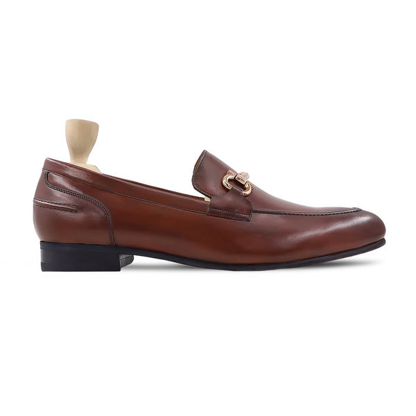 Danica - Men's Reddish Brown Calf Leather Loafer