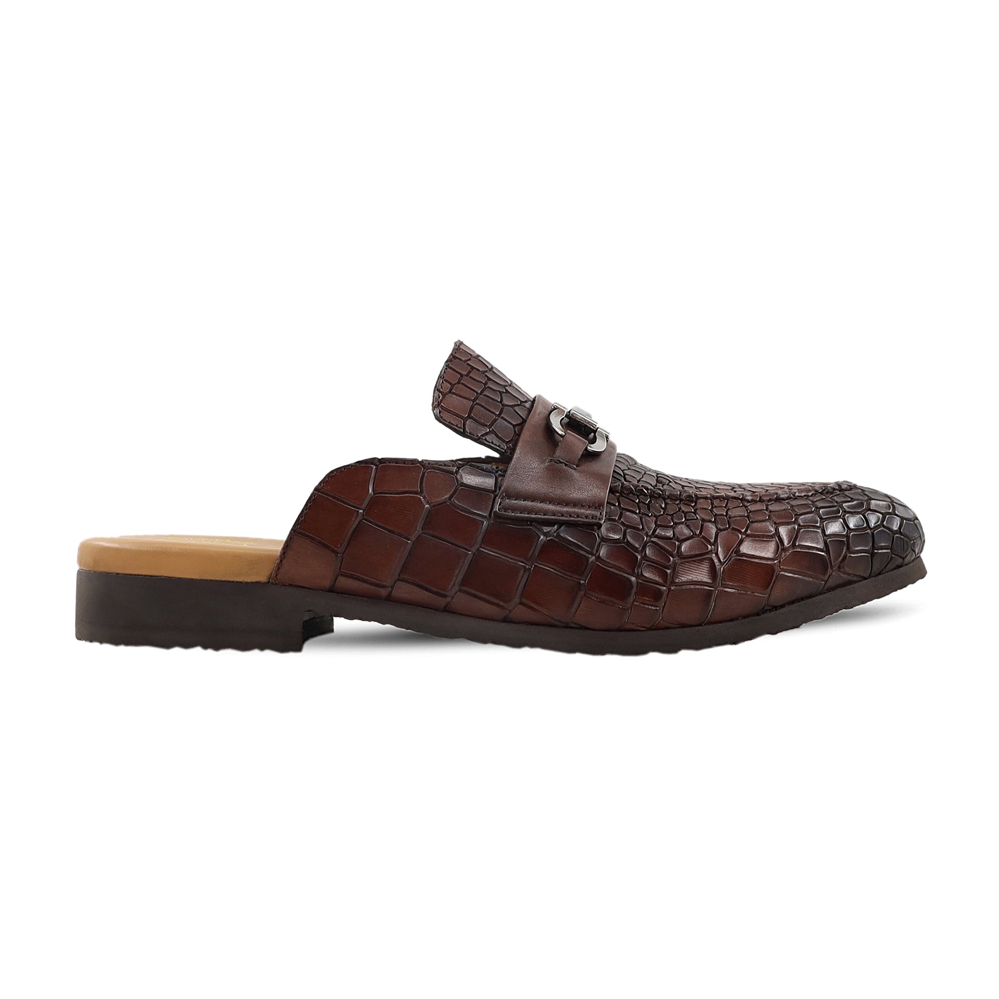 Seward - Men's Burnished Dark Brown Calf Leather Slipper