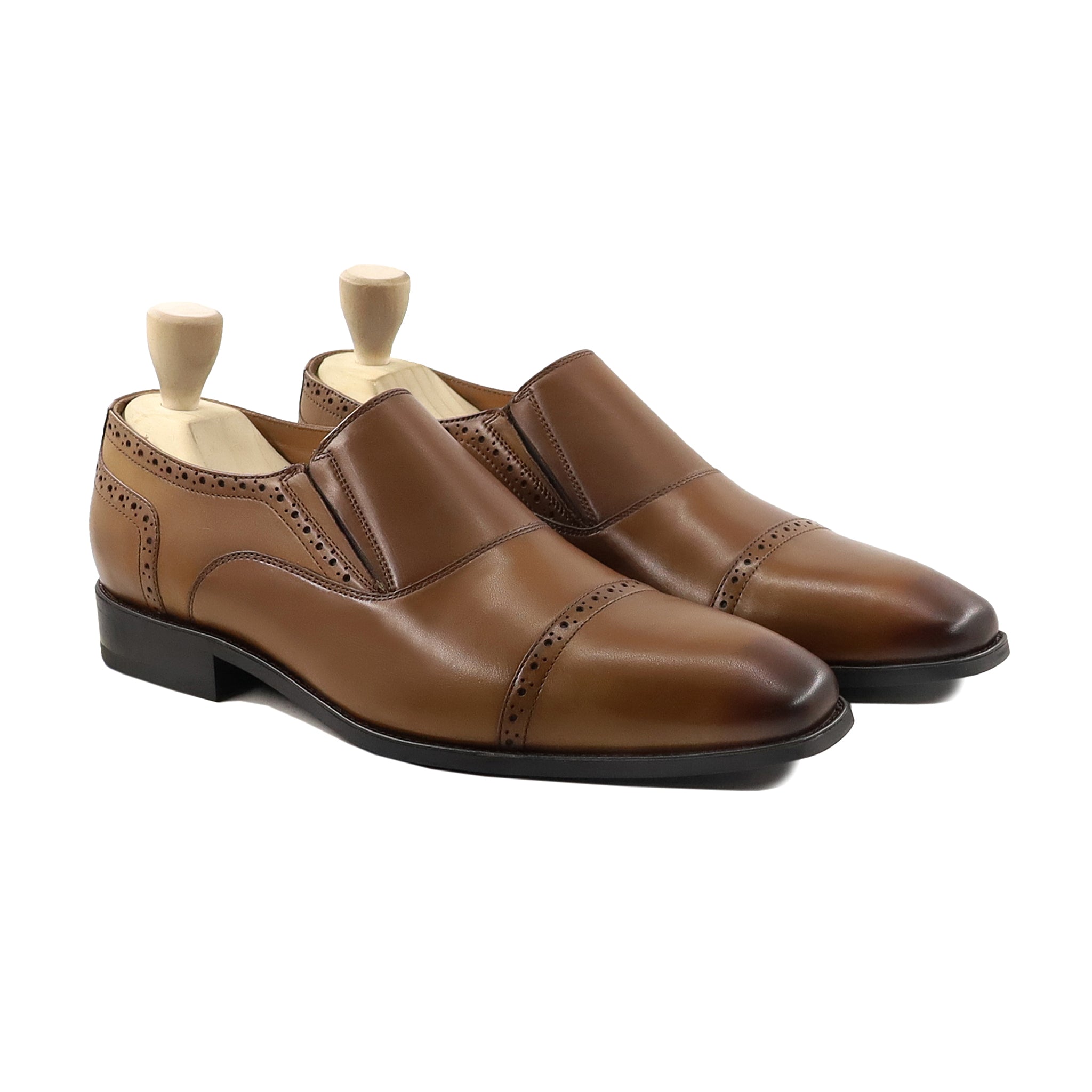 Nairobi - Men's Tan Brown Calf Leather Loafer