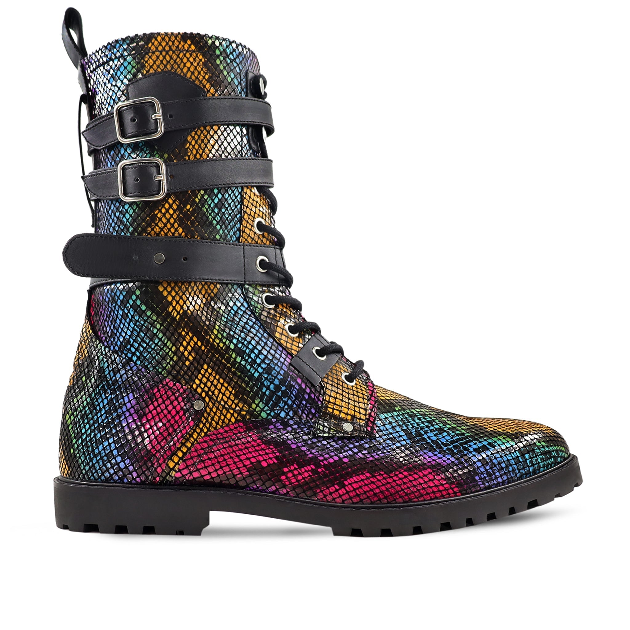 Dixie - Men's Rainbow Printed Leather Boot