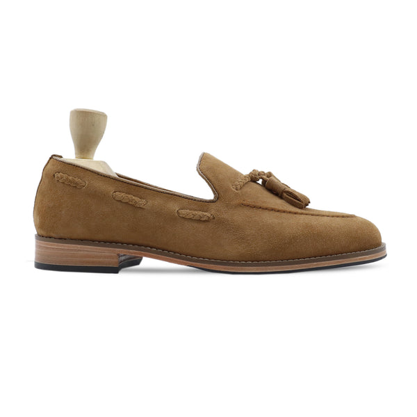 Elbrus - Men's Camel Kid Suede Loafer